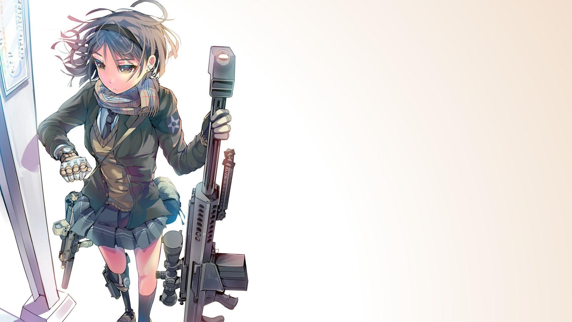 Anime Pistol Pointed Wallpapers