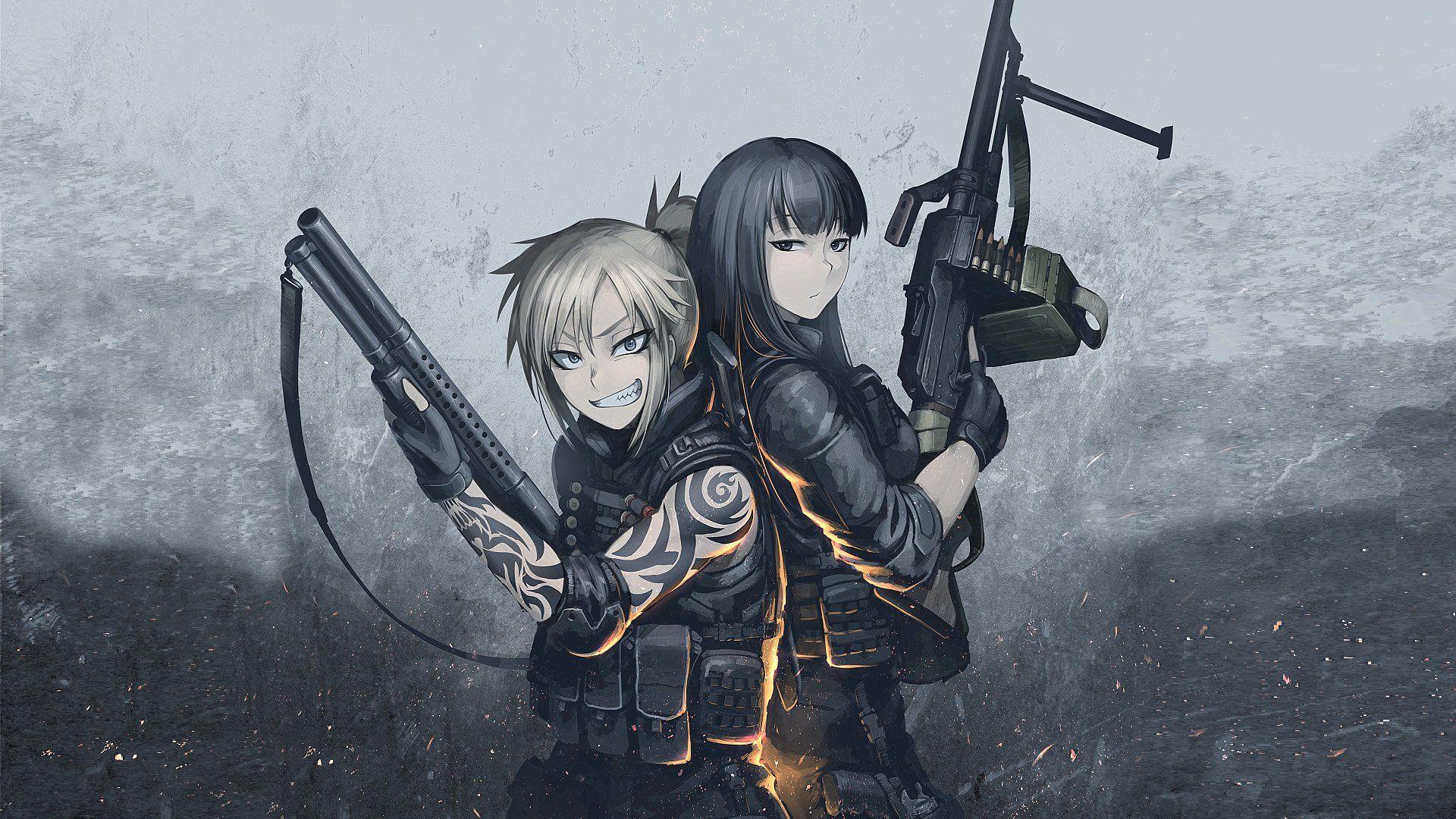 Anime Pistol Pointed Wallpapers