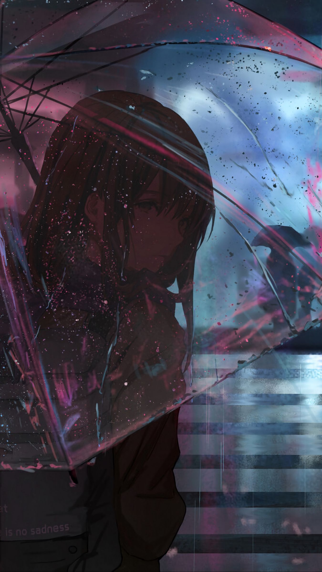 Anime Rain Girl Umbrella Wallpapers