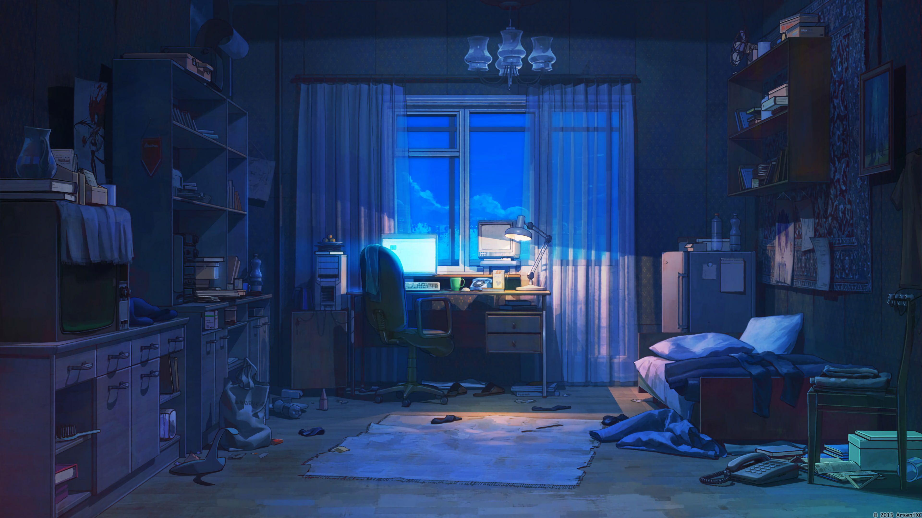 Anime Room Dark Wallpapers