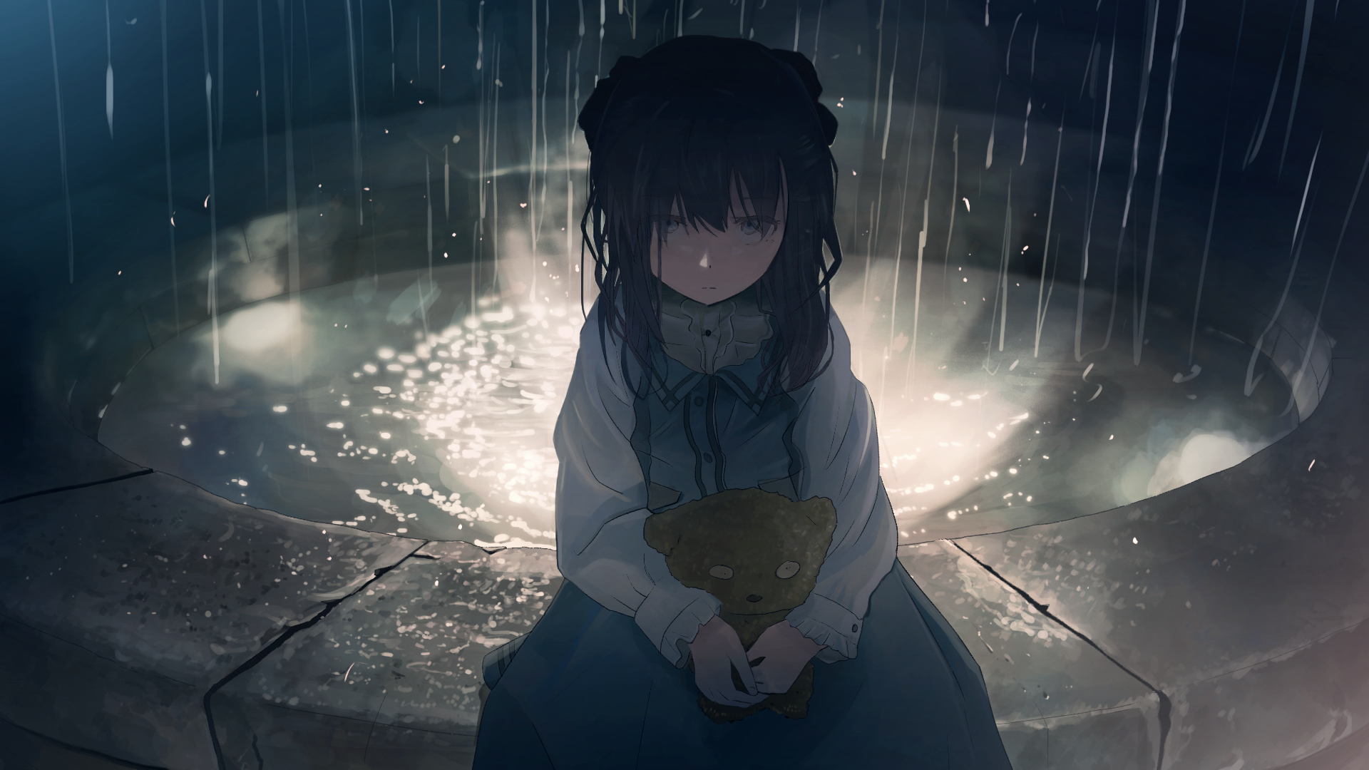 Anime Sad Rain Wallpapers