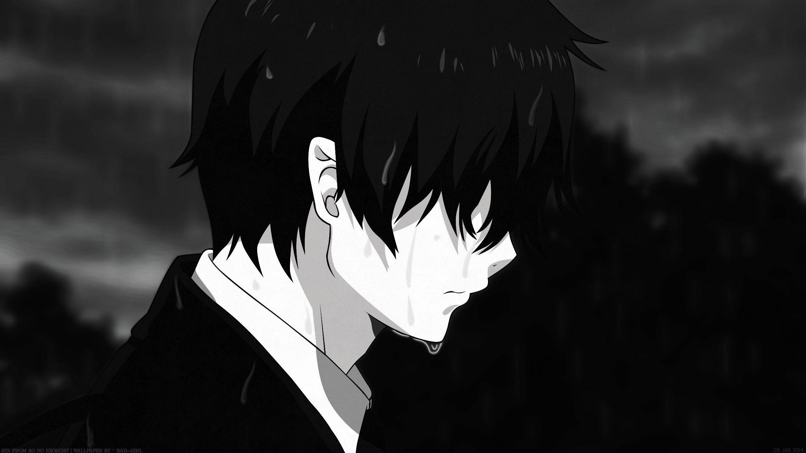 Anime Sad Rain Wallpapers