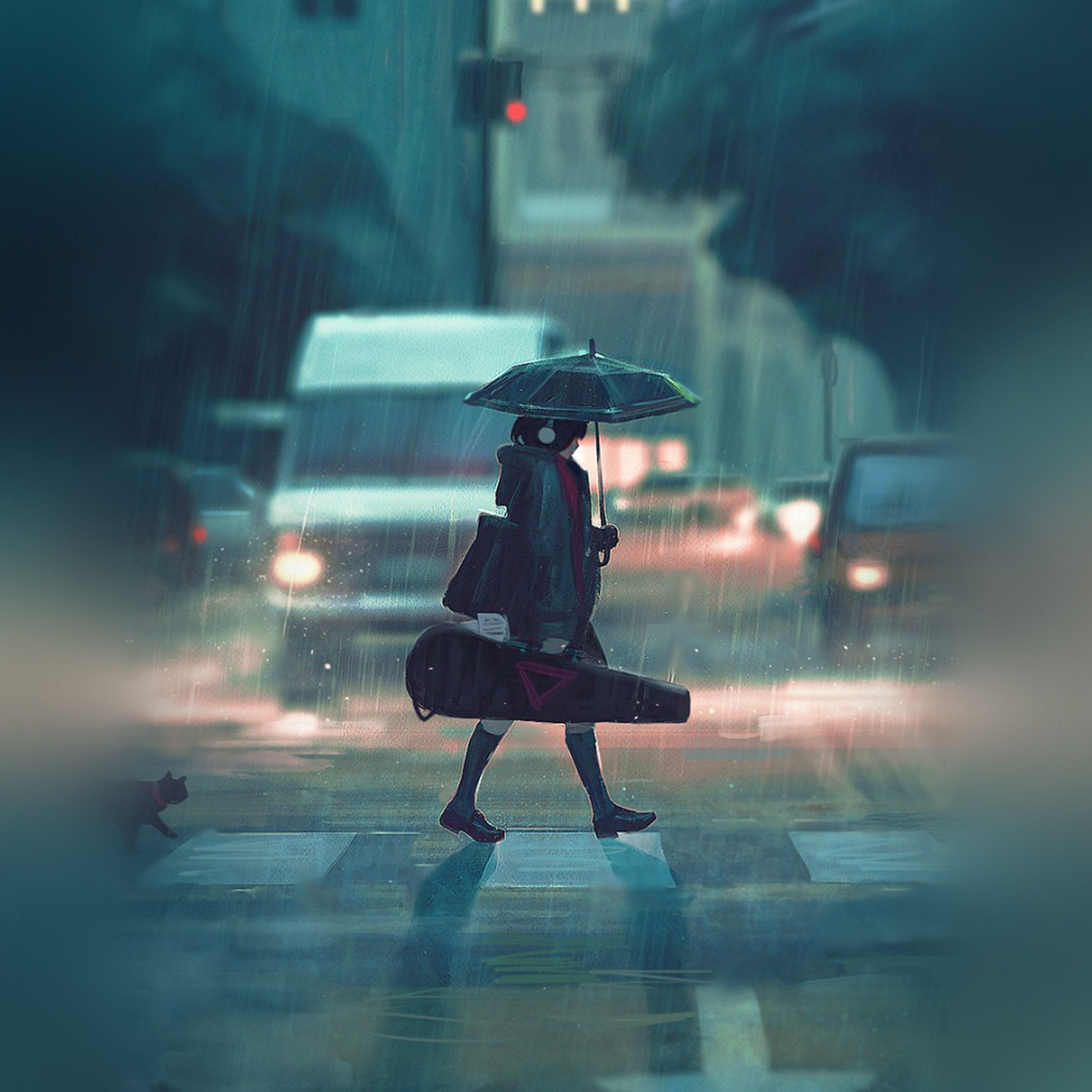 Anime Sad Rain Wallpapers