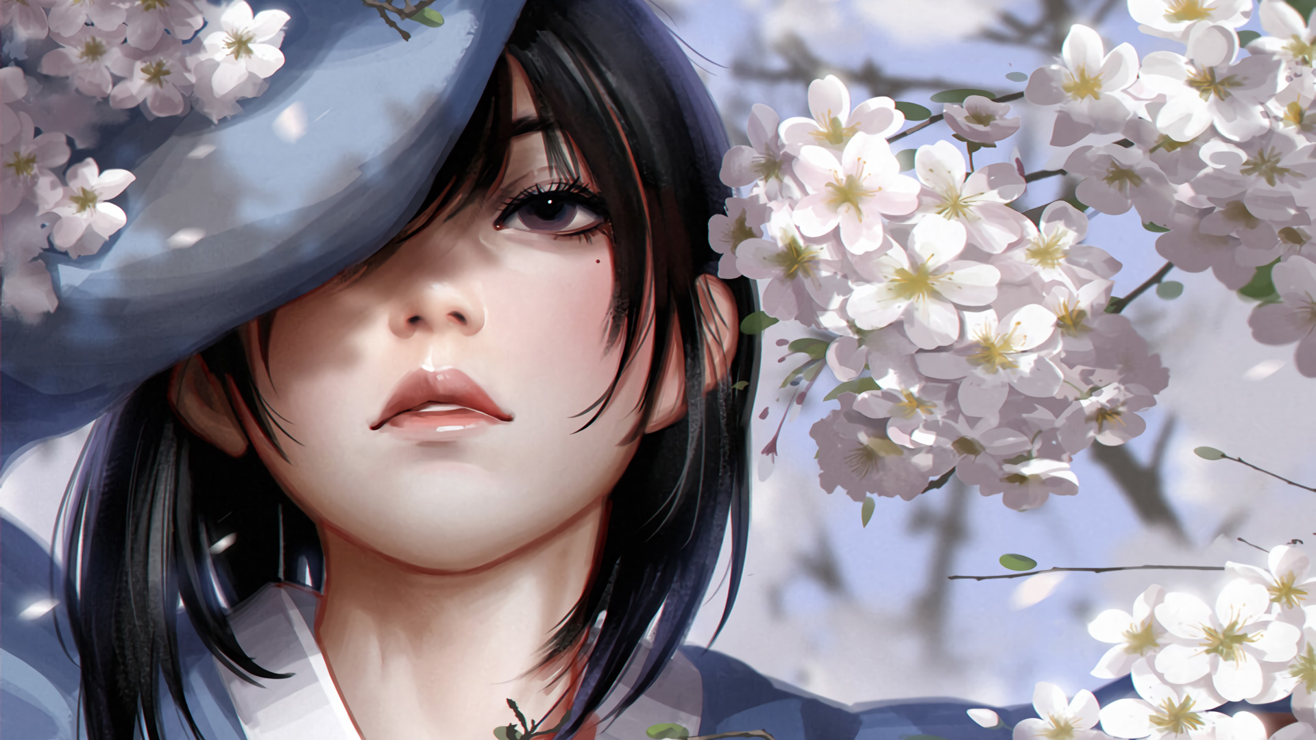 Anime Sakura Trees Hd Wallpapers