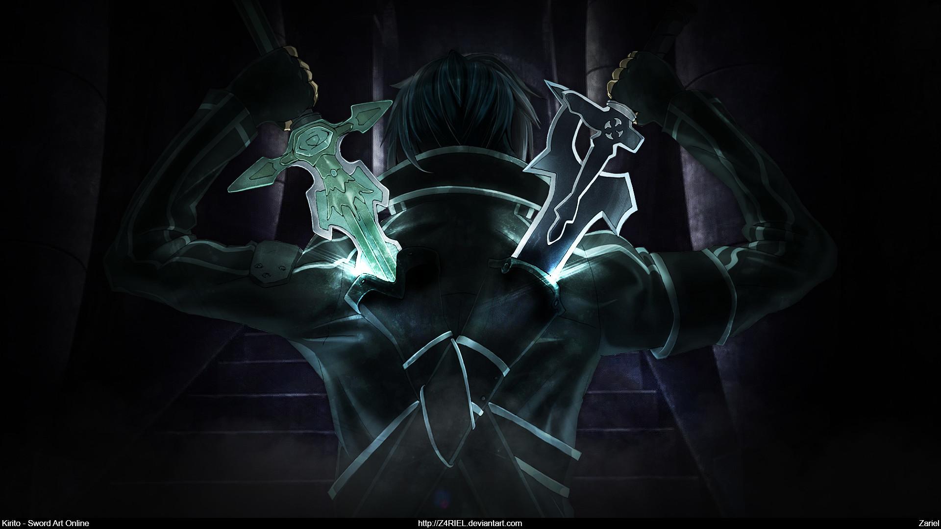 Anime Sao Kirito Dark Wallpapers