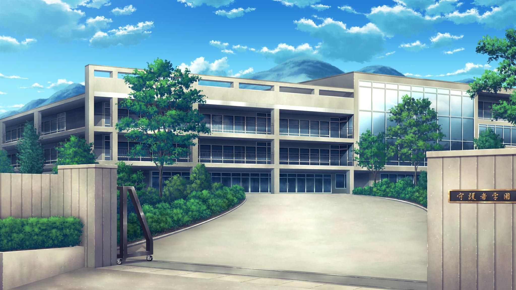 Anime School Scenery Wallpapers