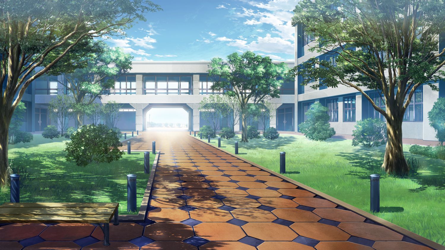 Anime School Scenery Wallpapers