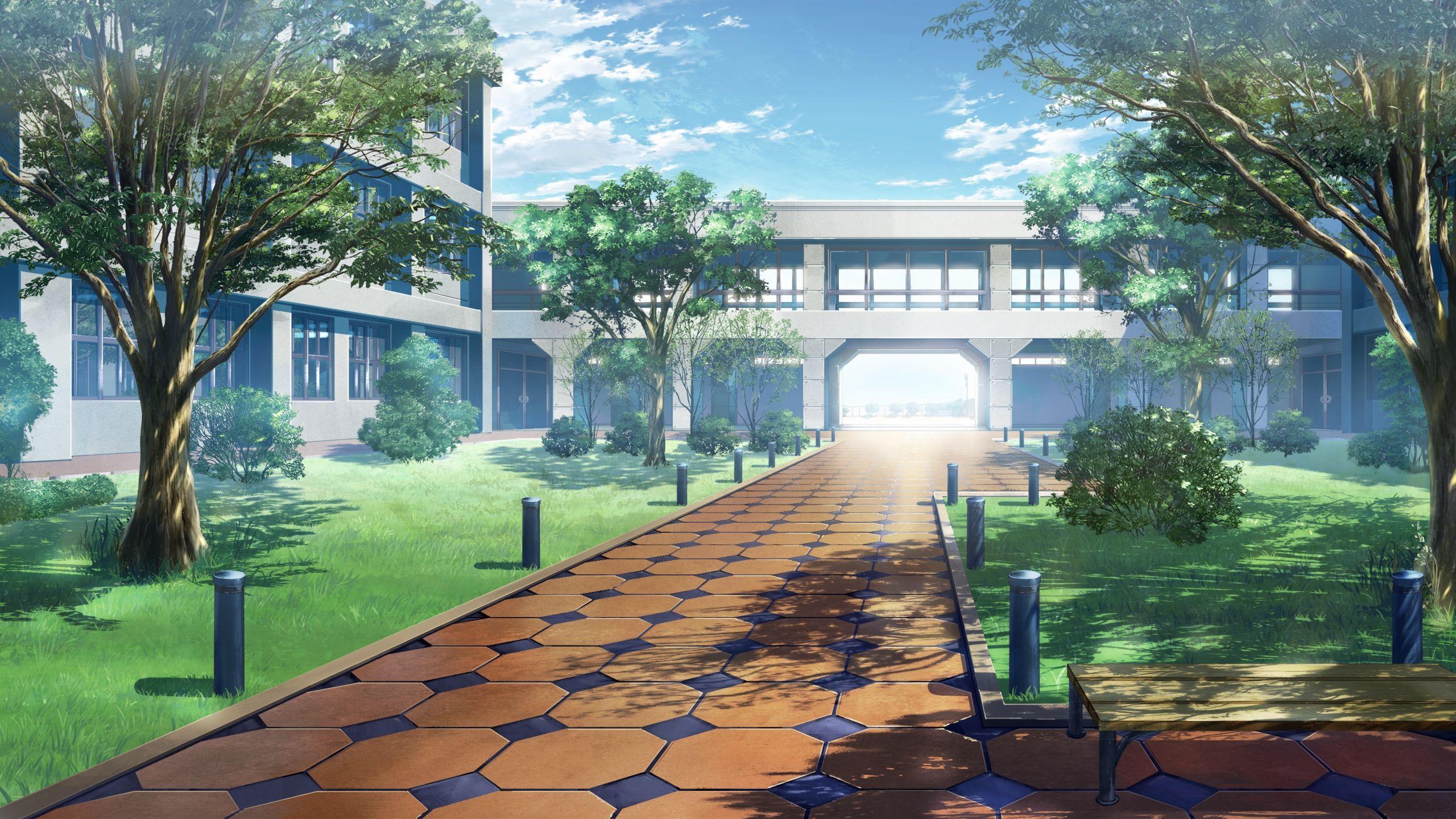 Anime School Scenery Wallpapers