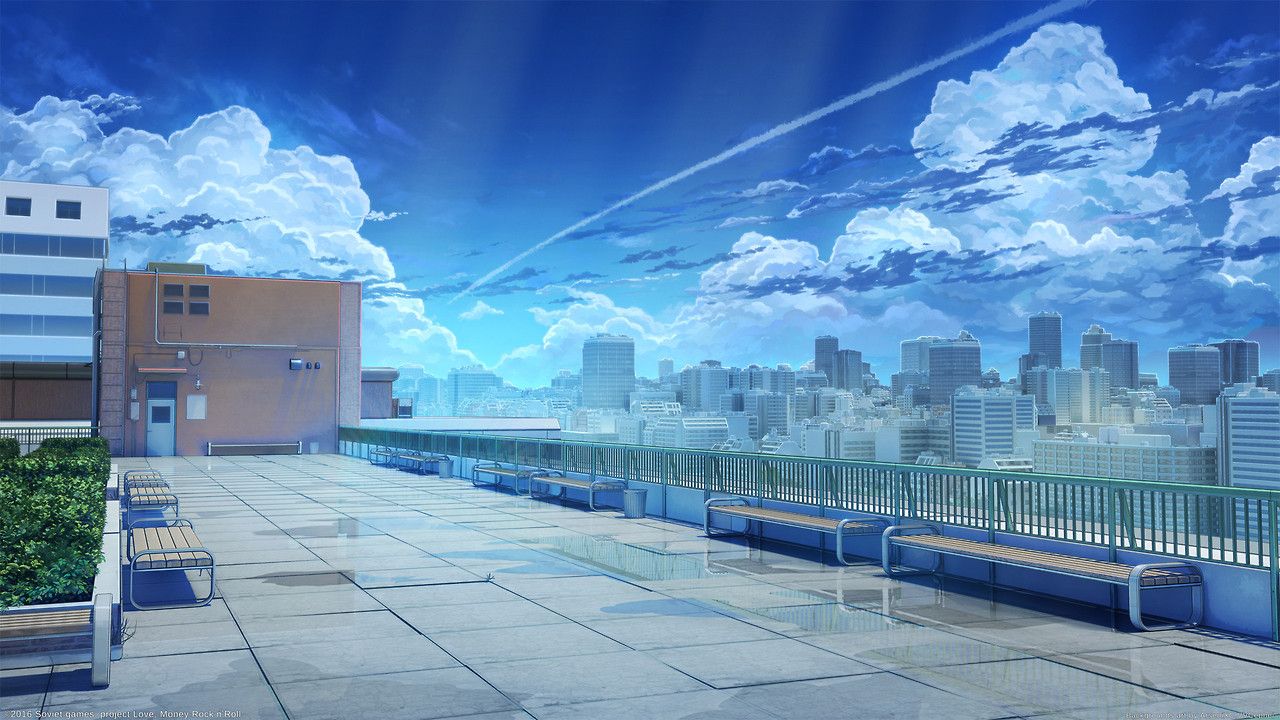 Anime School Scenery Wallpapers