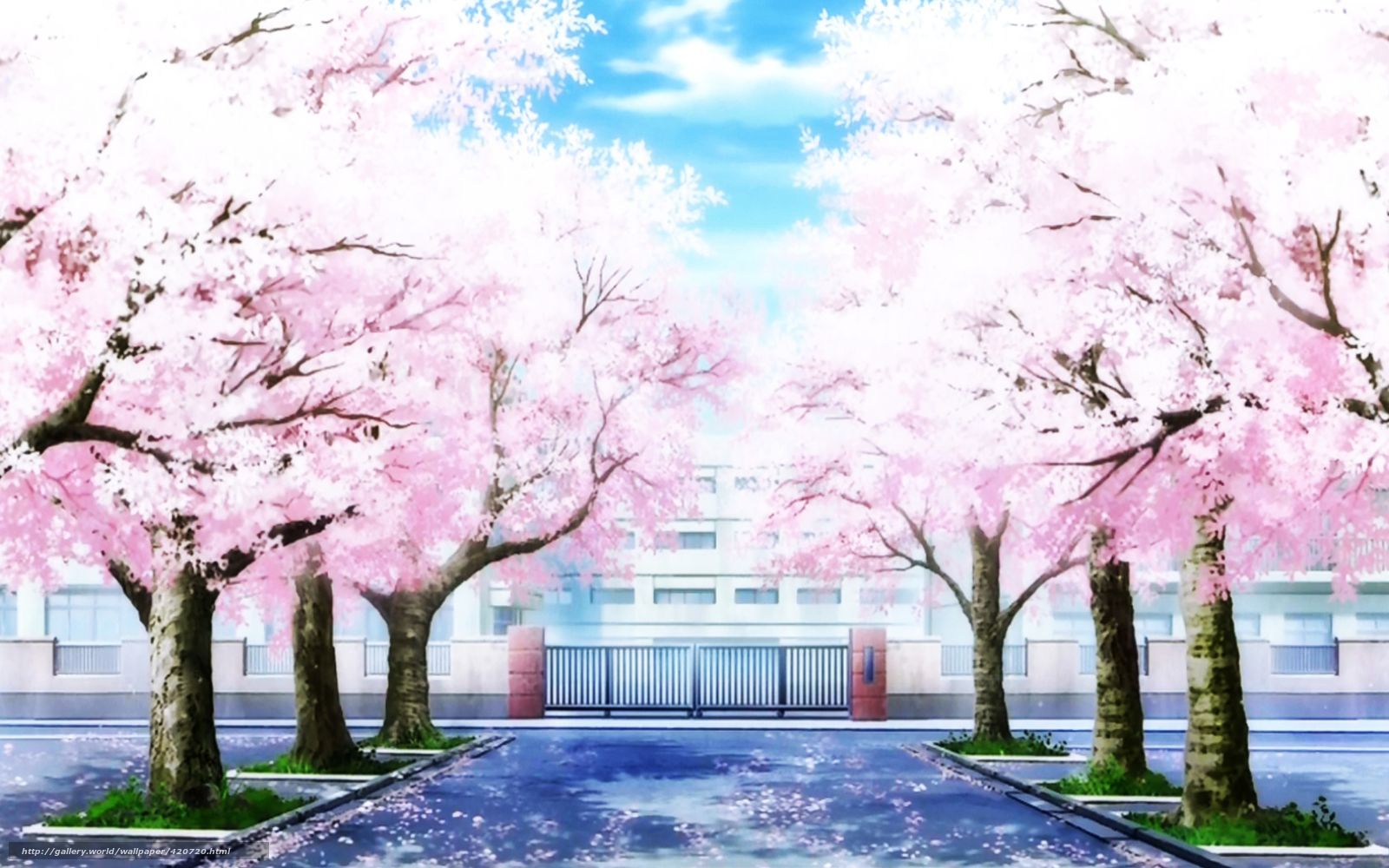 Anime School Scenery Wallpapers