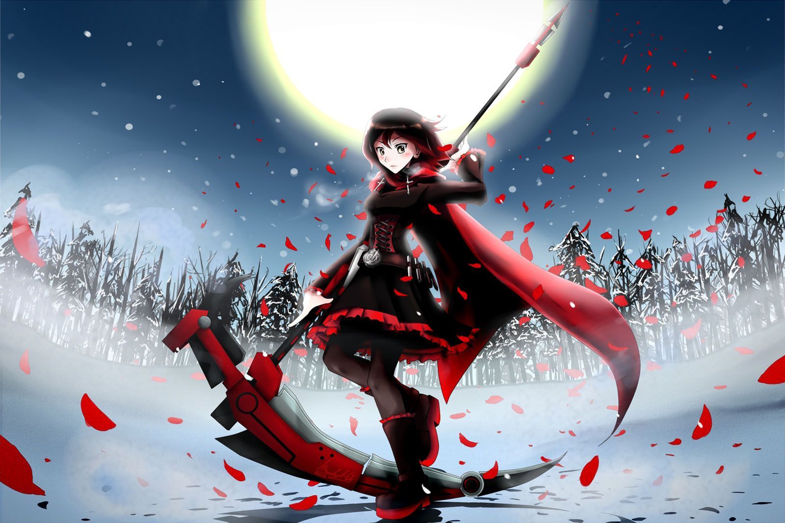 Anime Scythe Girl 2560X1440 Wallpapers