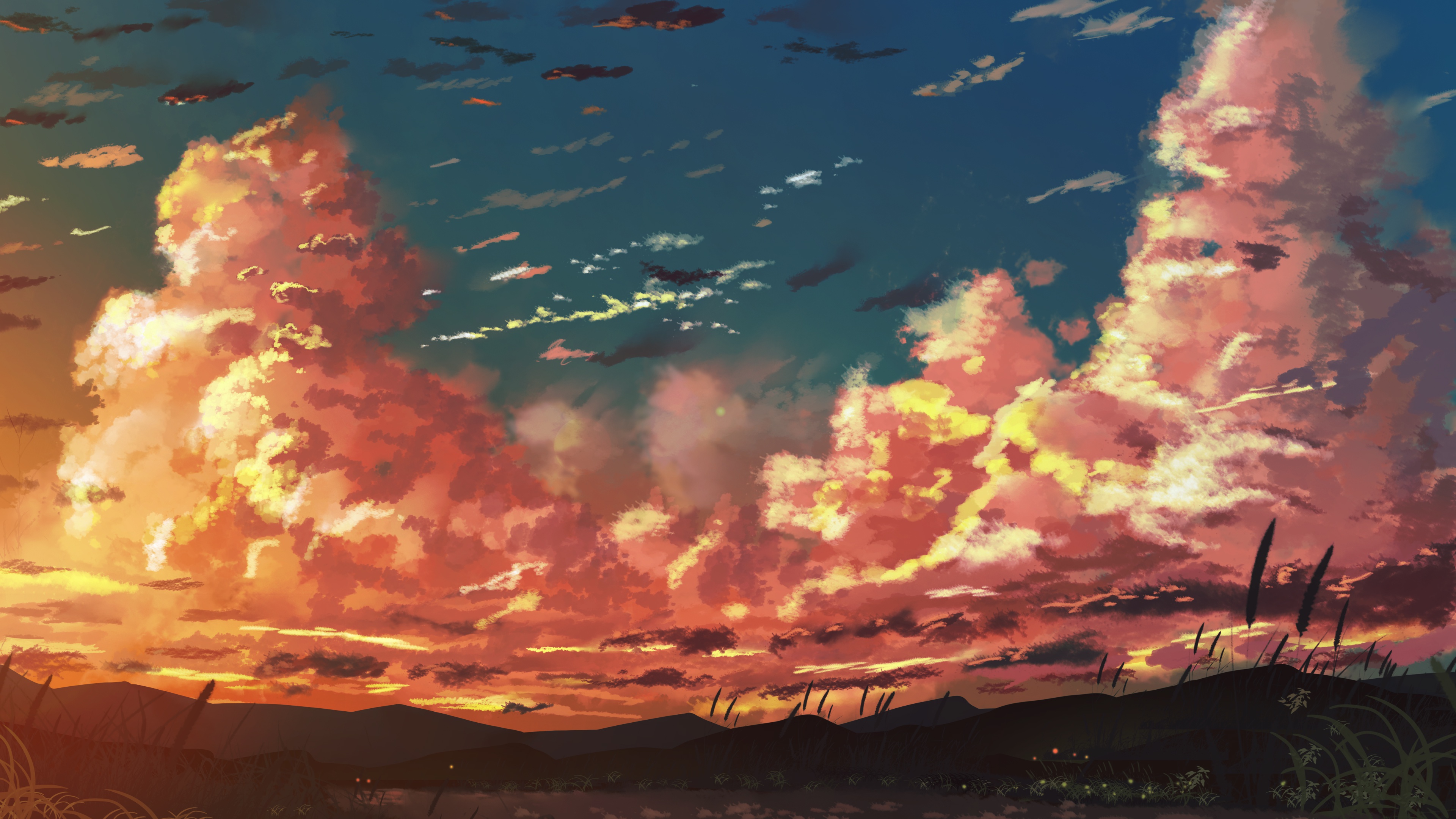 Anime Sky Sunset Wallpapers