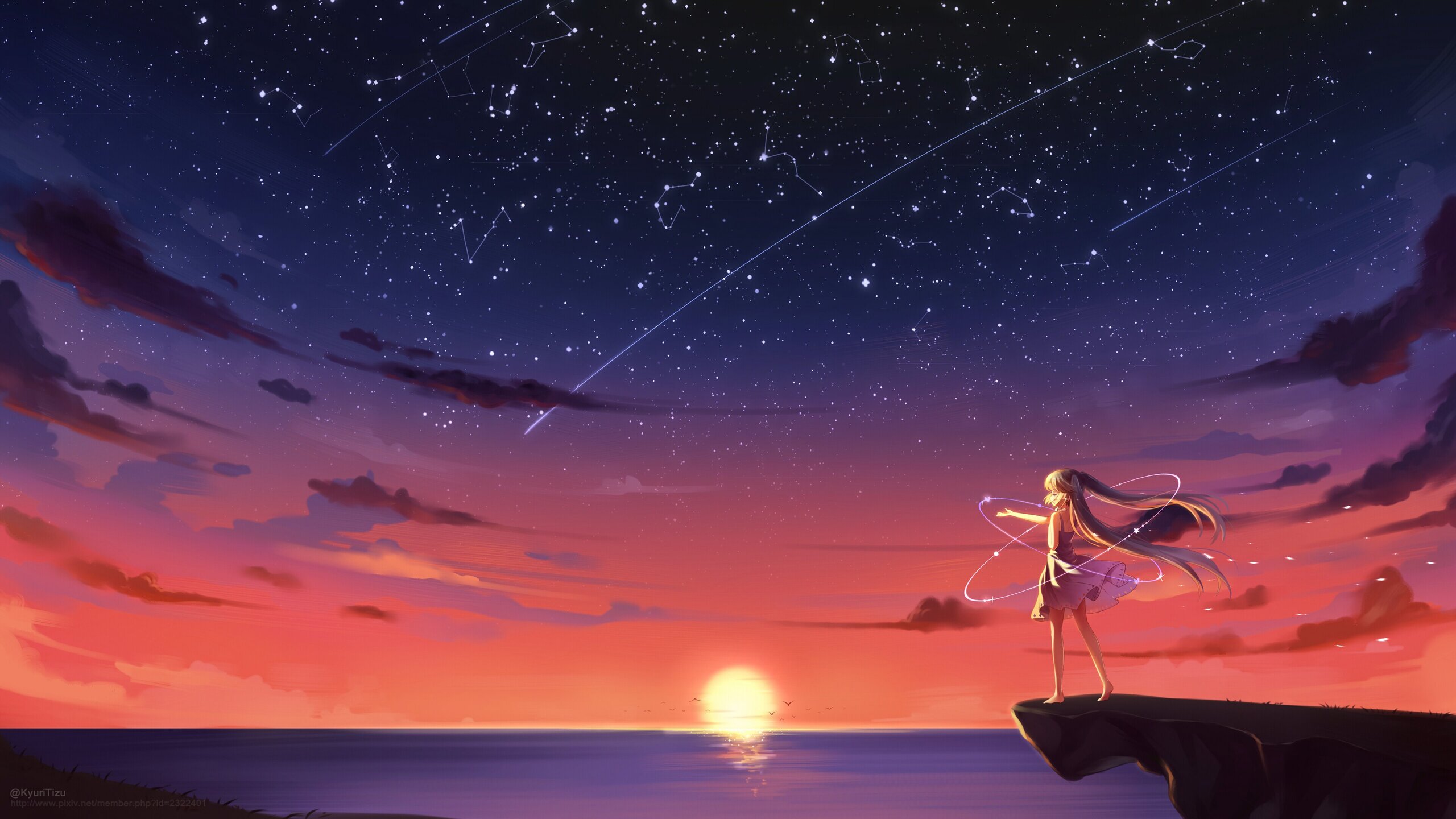 Anime Sky Sunset Wallpapers