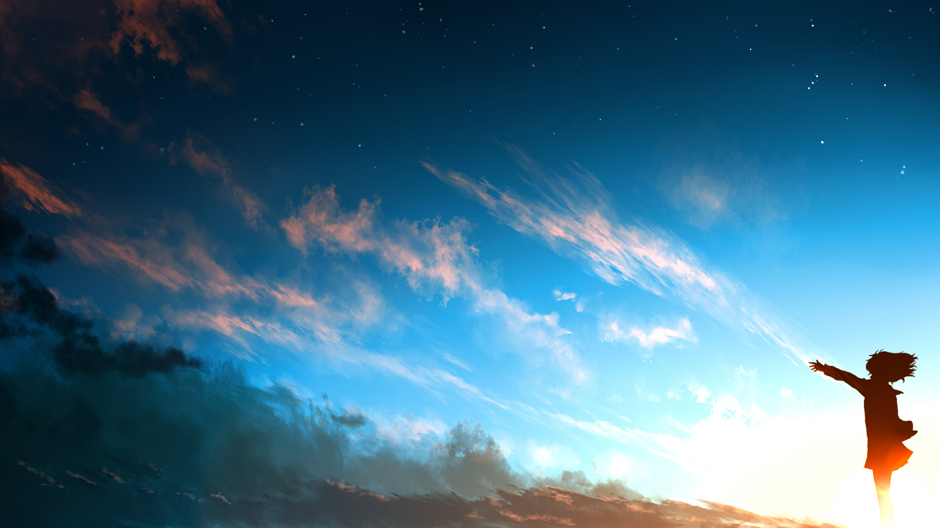 Anime Sky Sunset Wallpapers