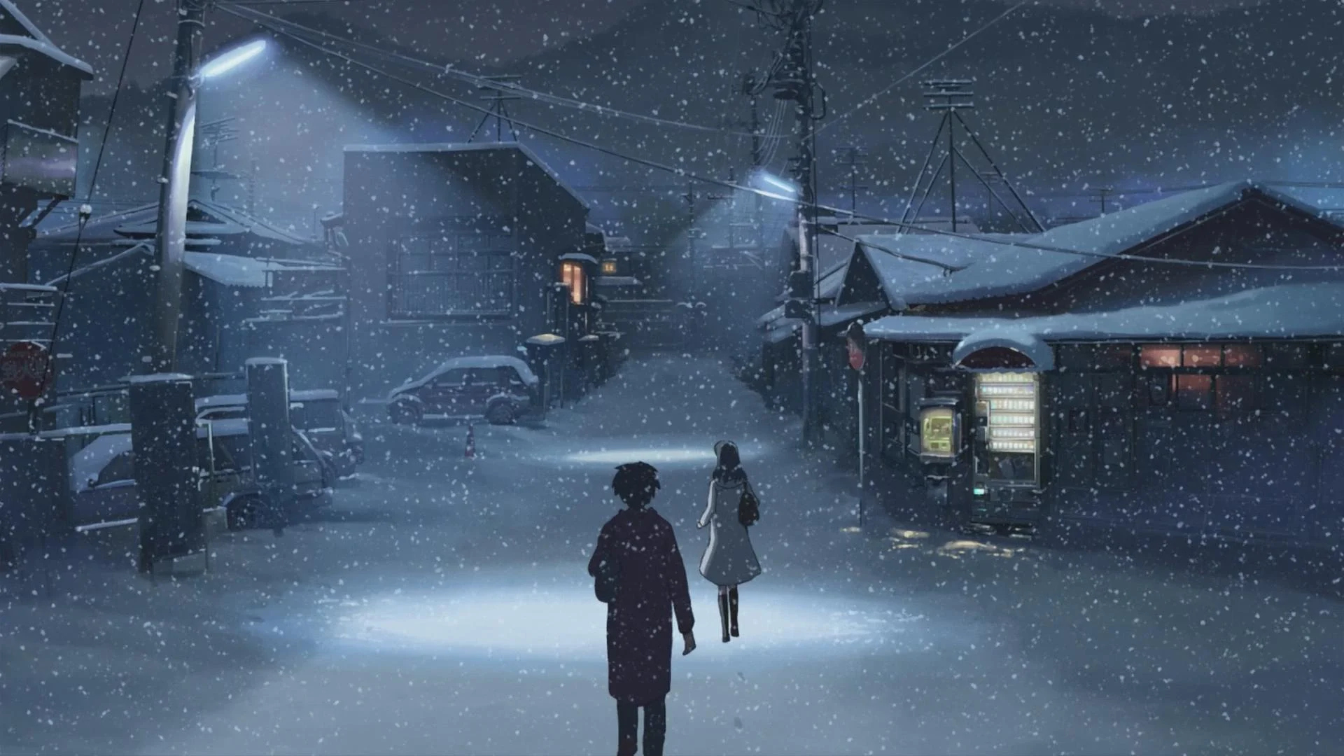 Anime Snow Scenery Wallpapers