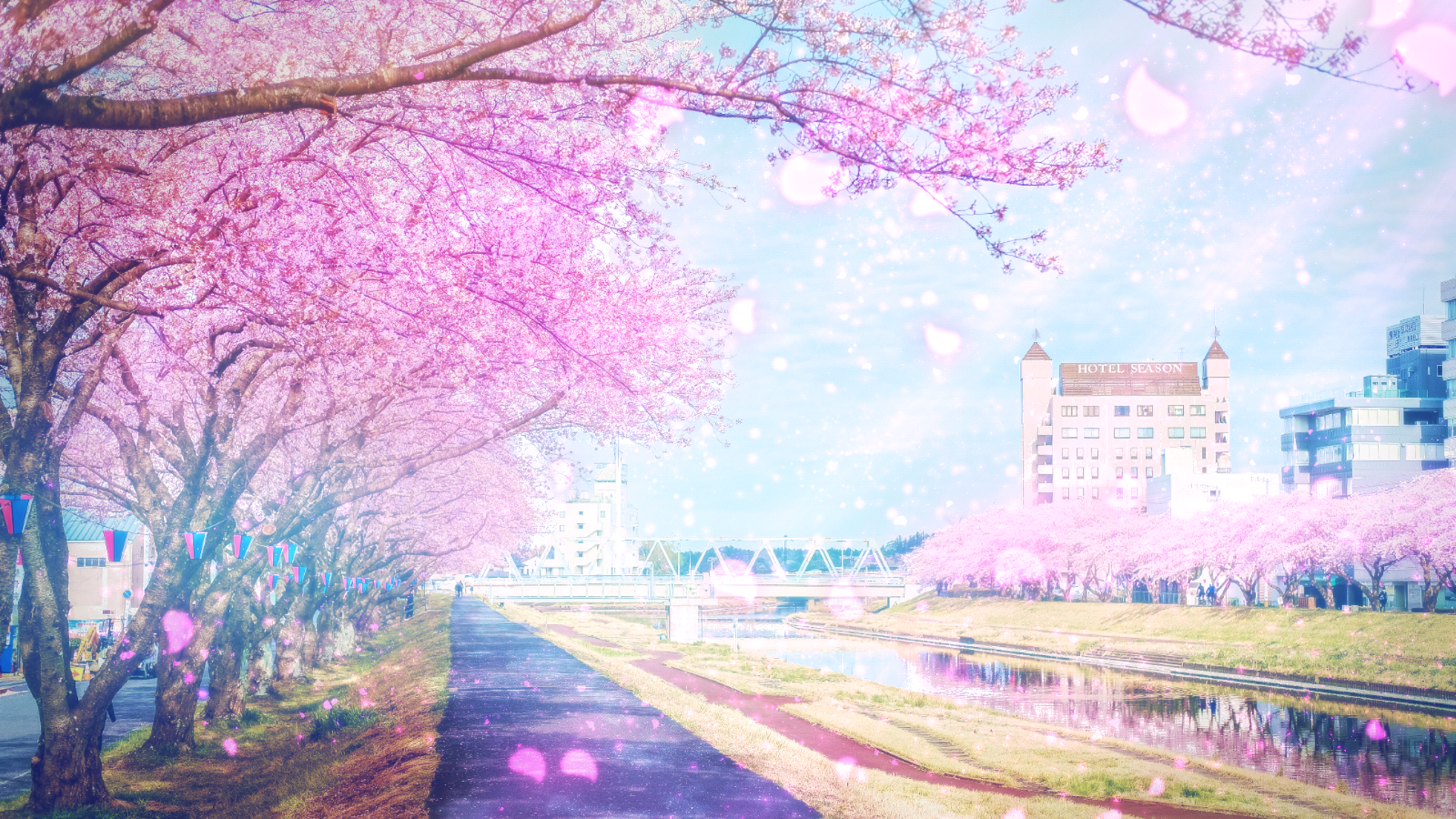 Anime Spring Scenery Wallpapers