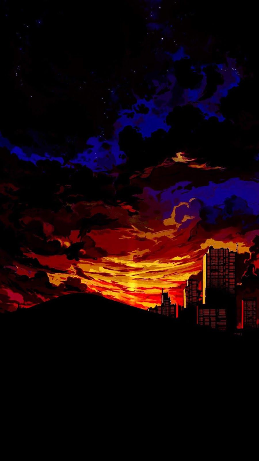 Anime Sunset City Wallpapers