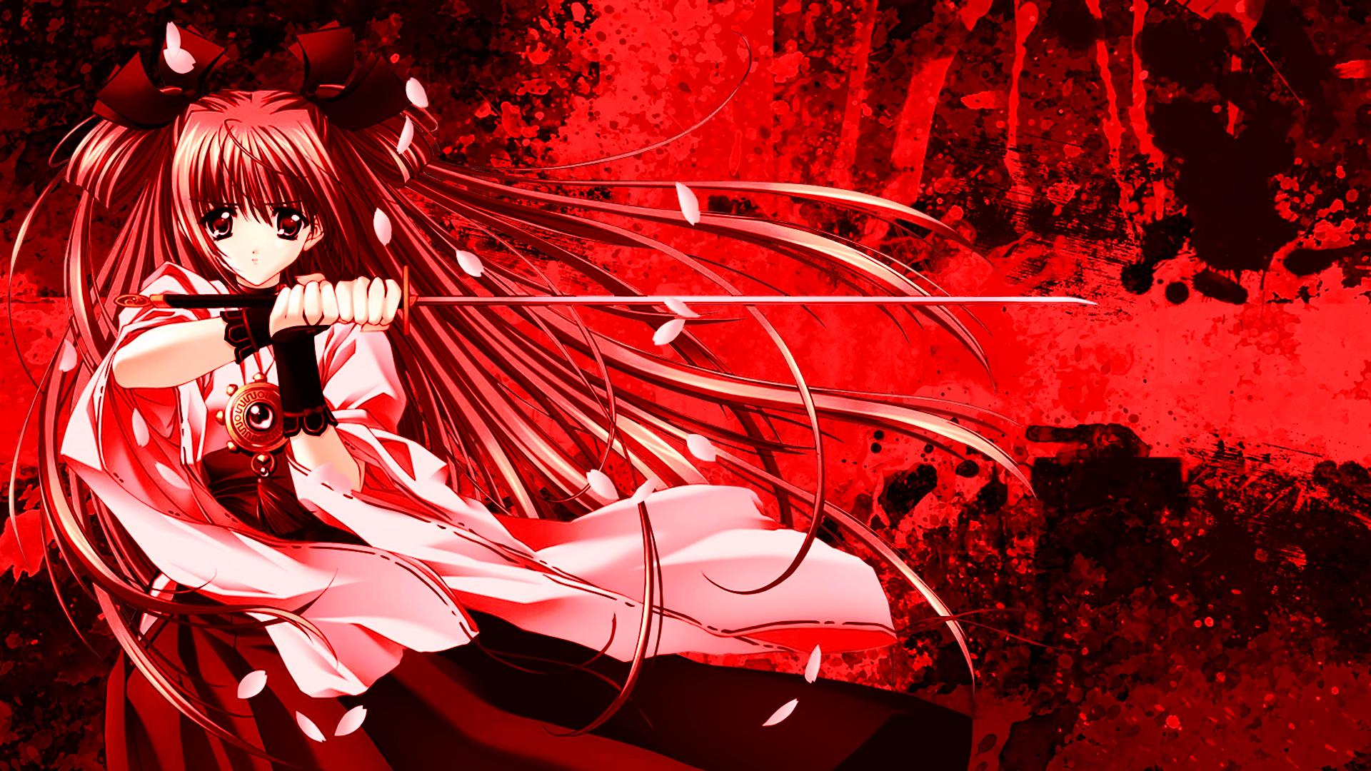 Anime Warrior Long Hair Girl Wallpapers