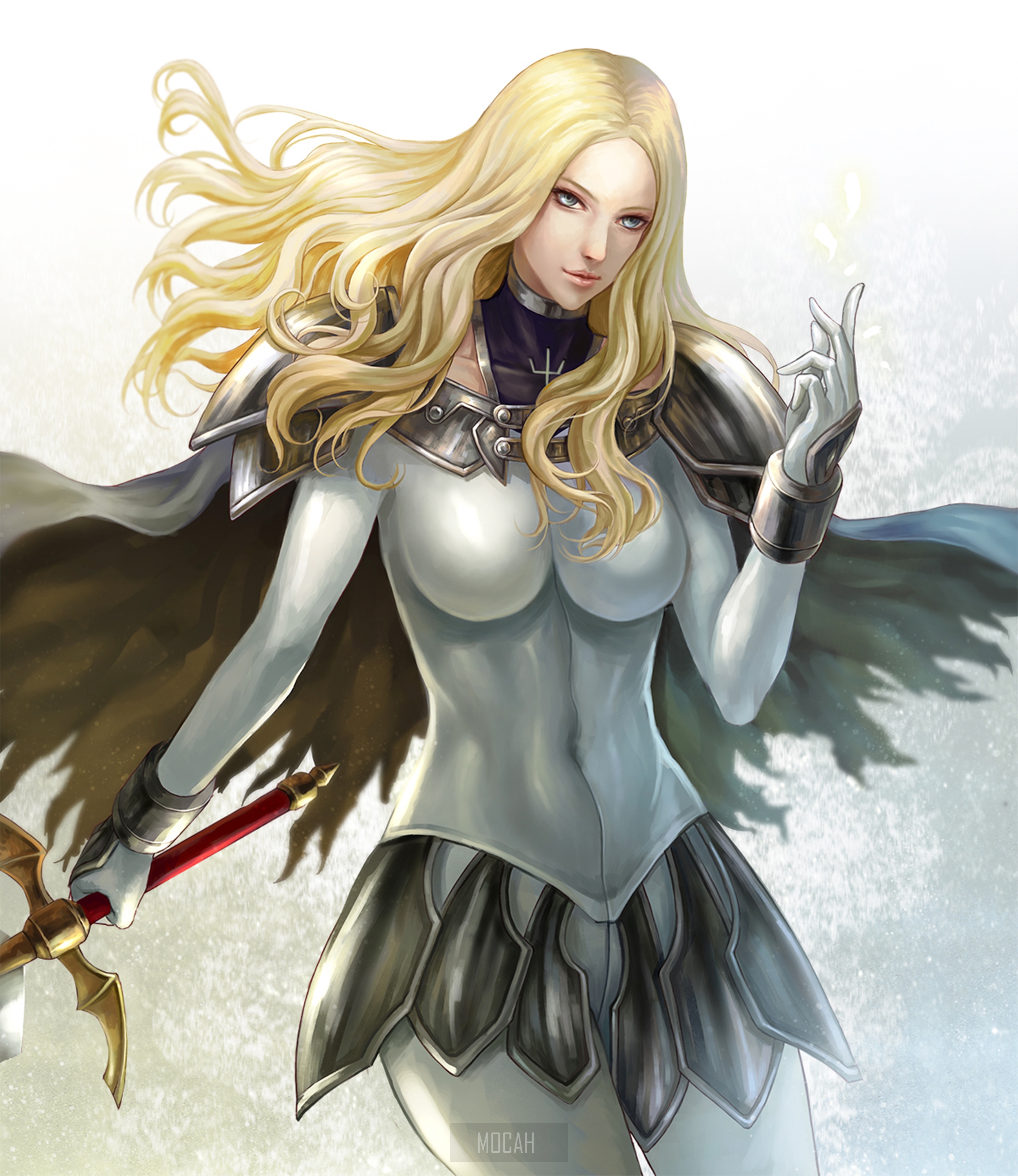 Anime Warrior Long Hair Girl Wallpapers