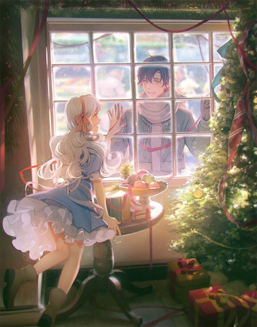 Anime Xmas Couples Wallpapers