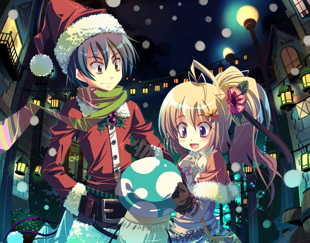 Anime Xmas Couples Wallpapers