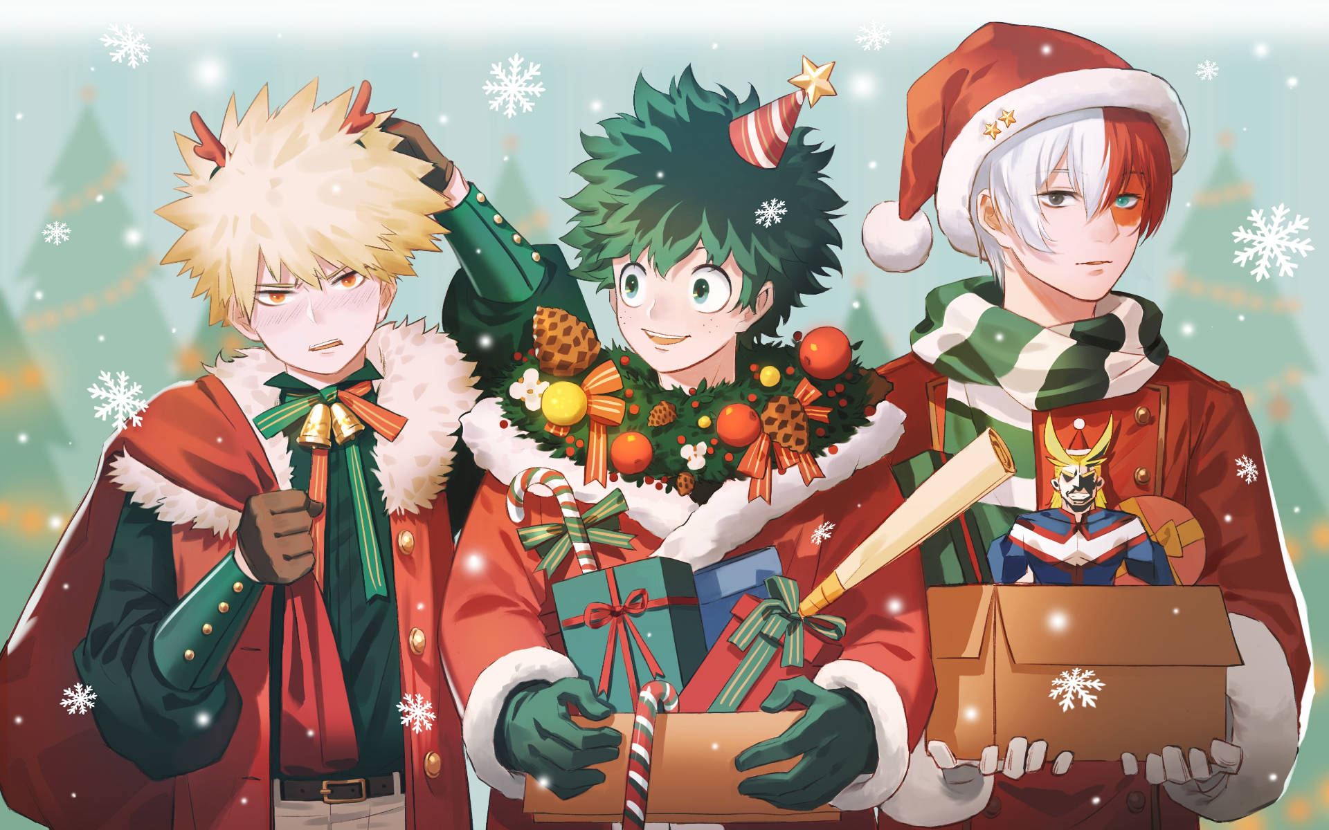 Anime Xmas Couples Wallpapers