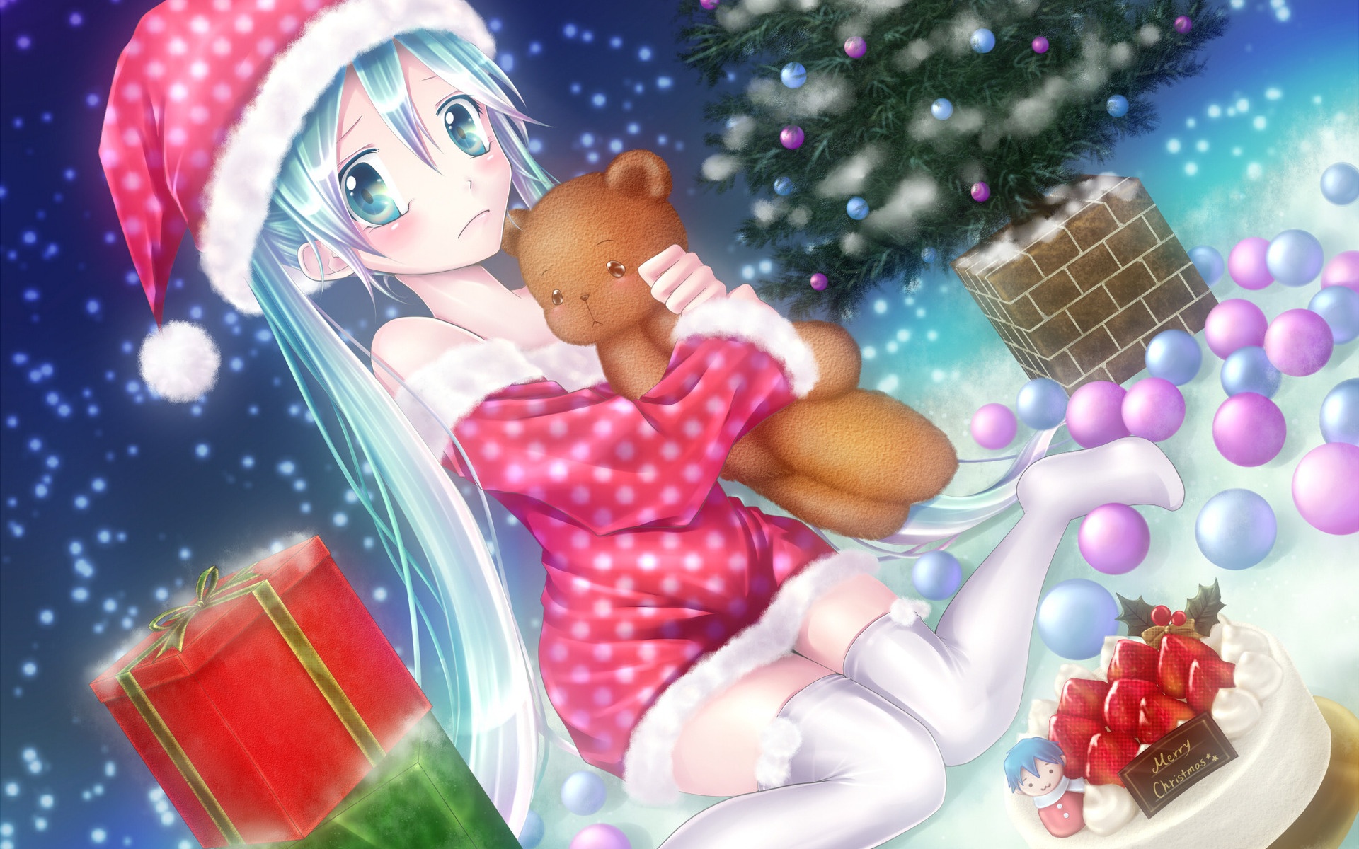 Anime Xmas Couples Wallpapers