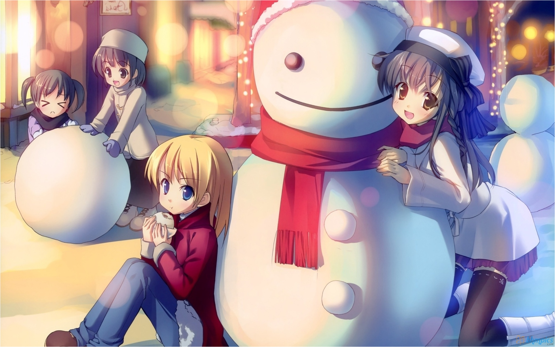 Anime Xmas Couples Wallpapers