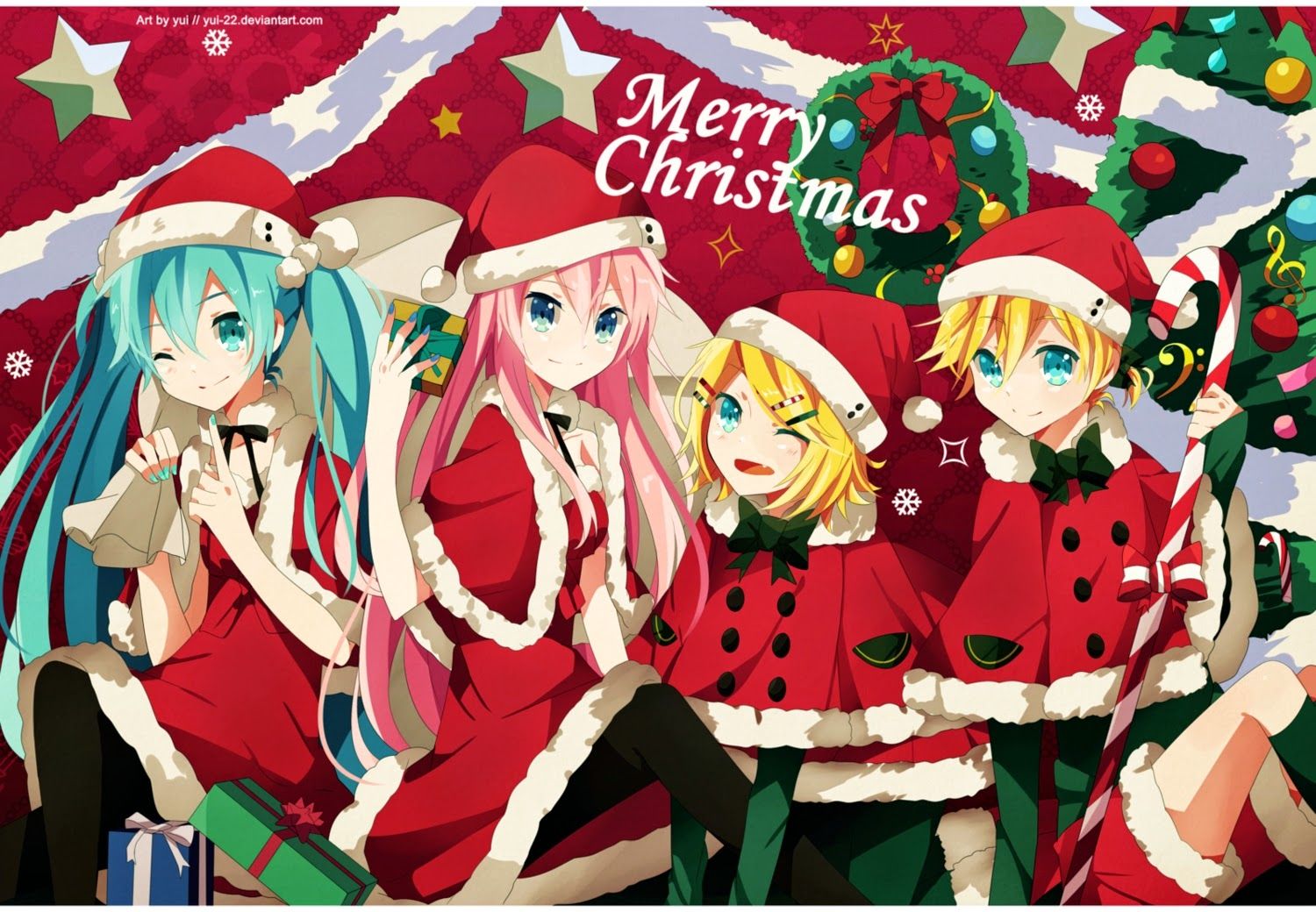 Anime Xmas Couples Wallpapers