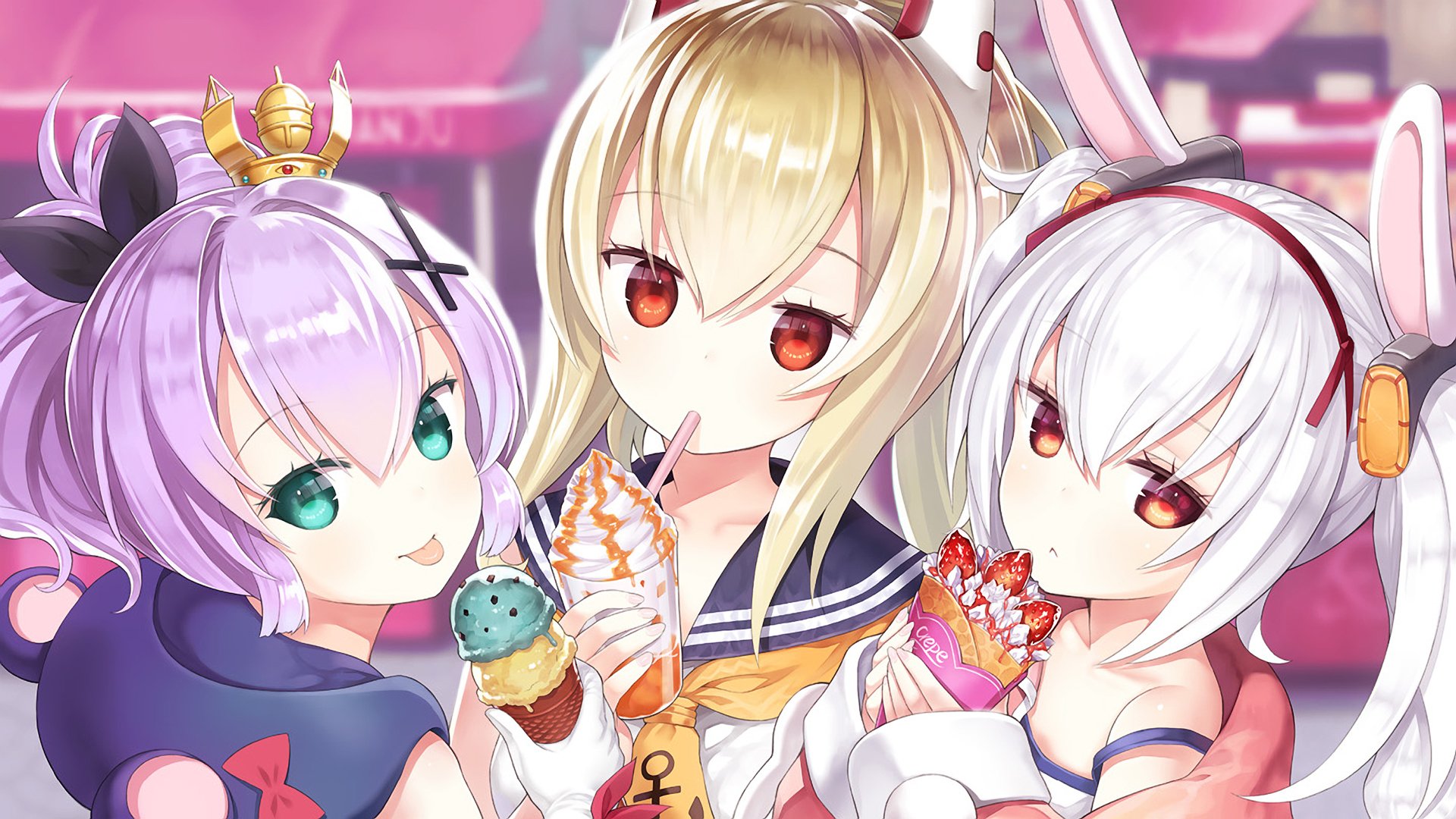 Ayanami, Javelin And Laffey Azur Lane Wallpapers