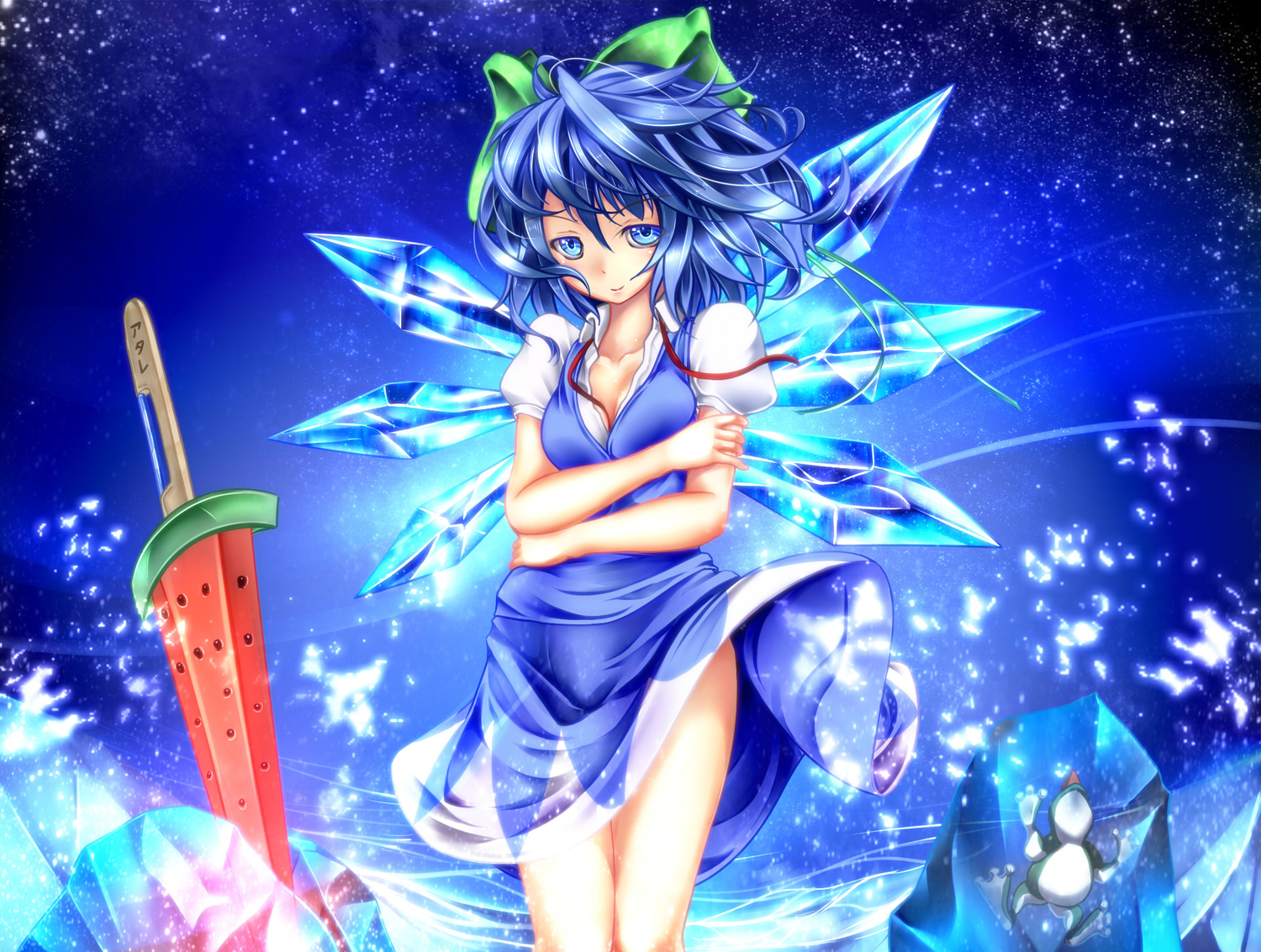 Cirno  Blue Hair Touhou Wallpapers