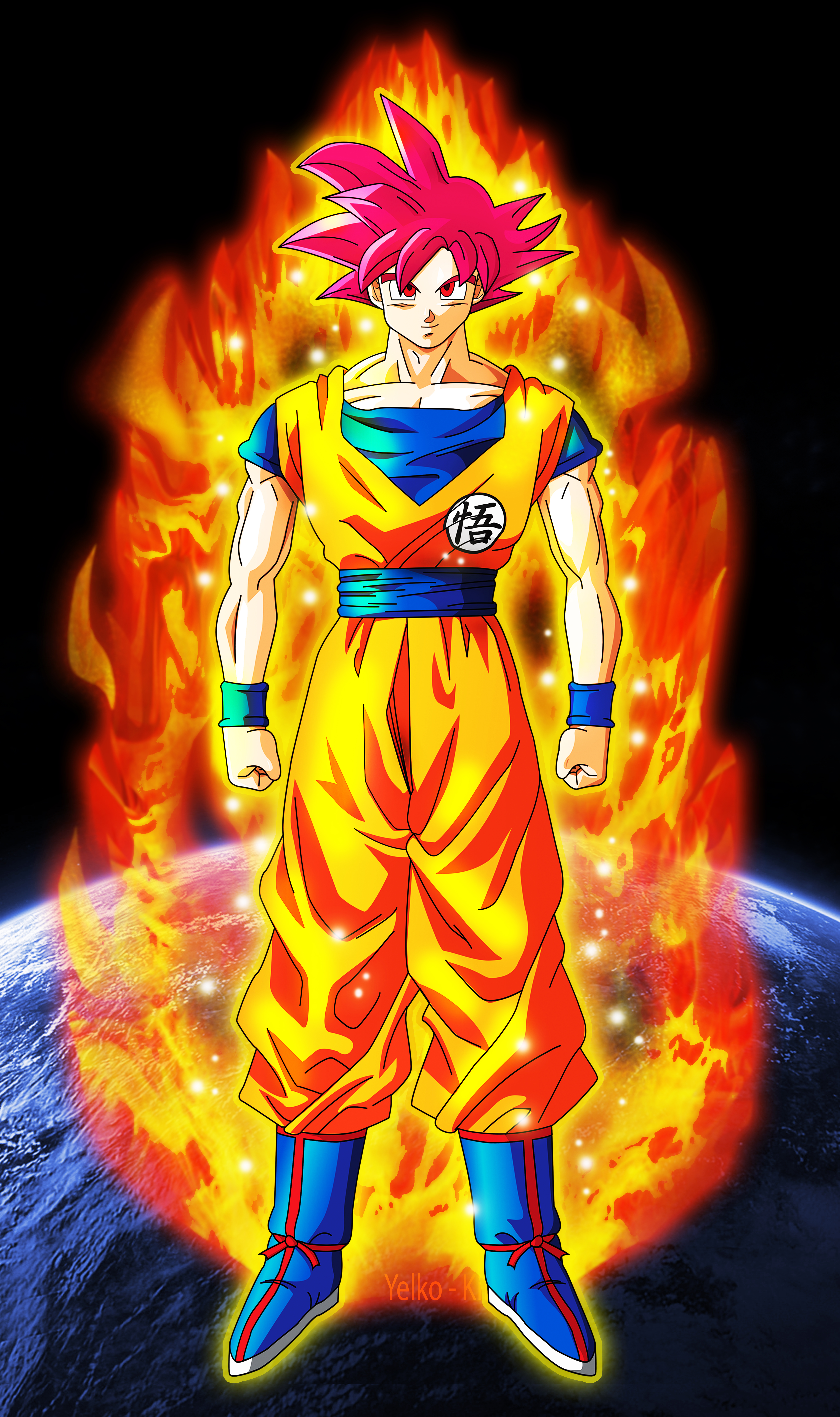 Dragon Ball Z Goku Super Saiyan God Wallpapers