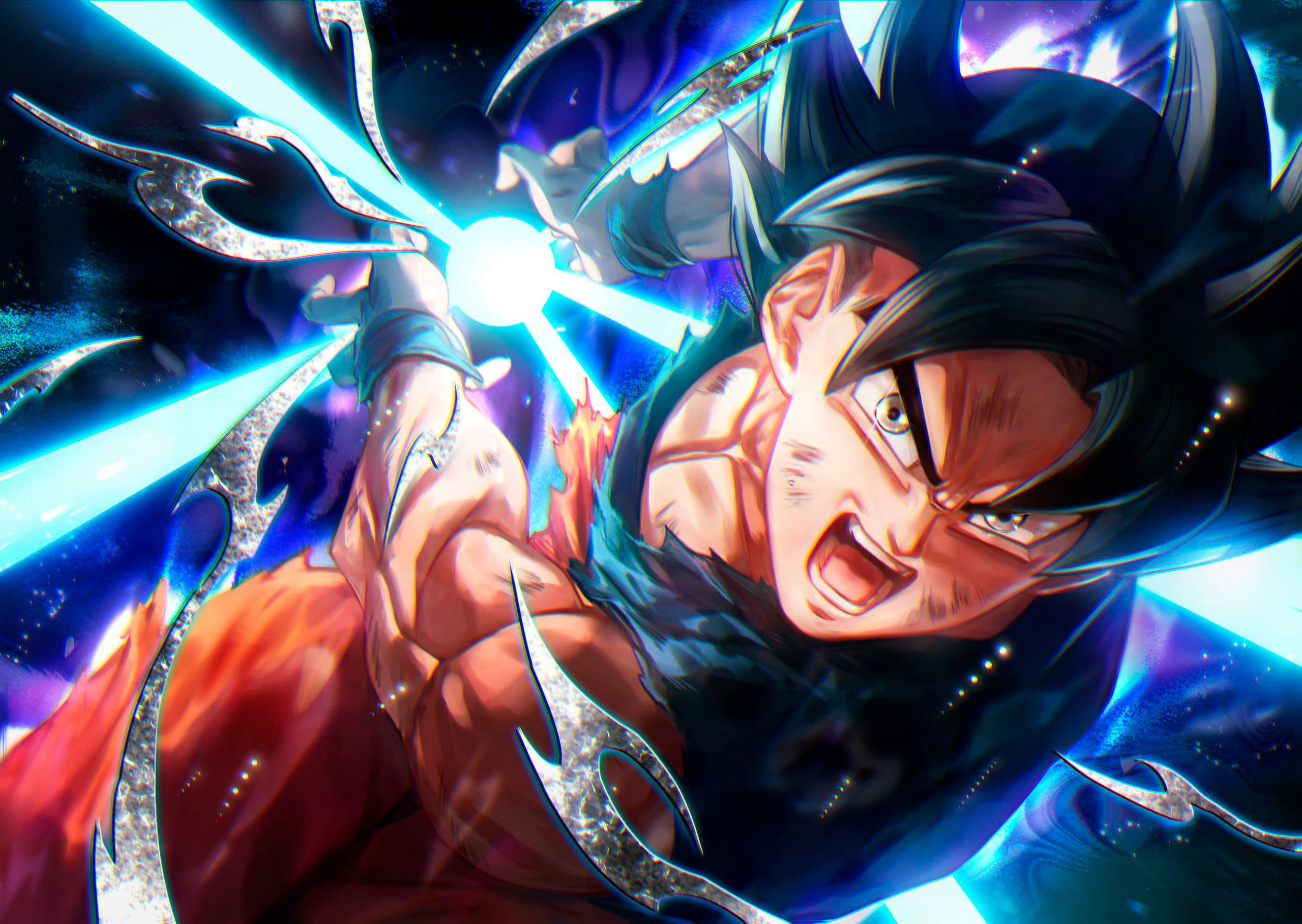 Dragon Ball Z Goku Ultra Instinct Fire Wallpapers