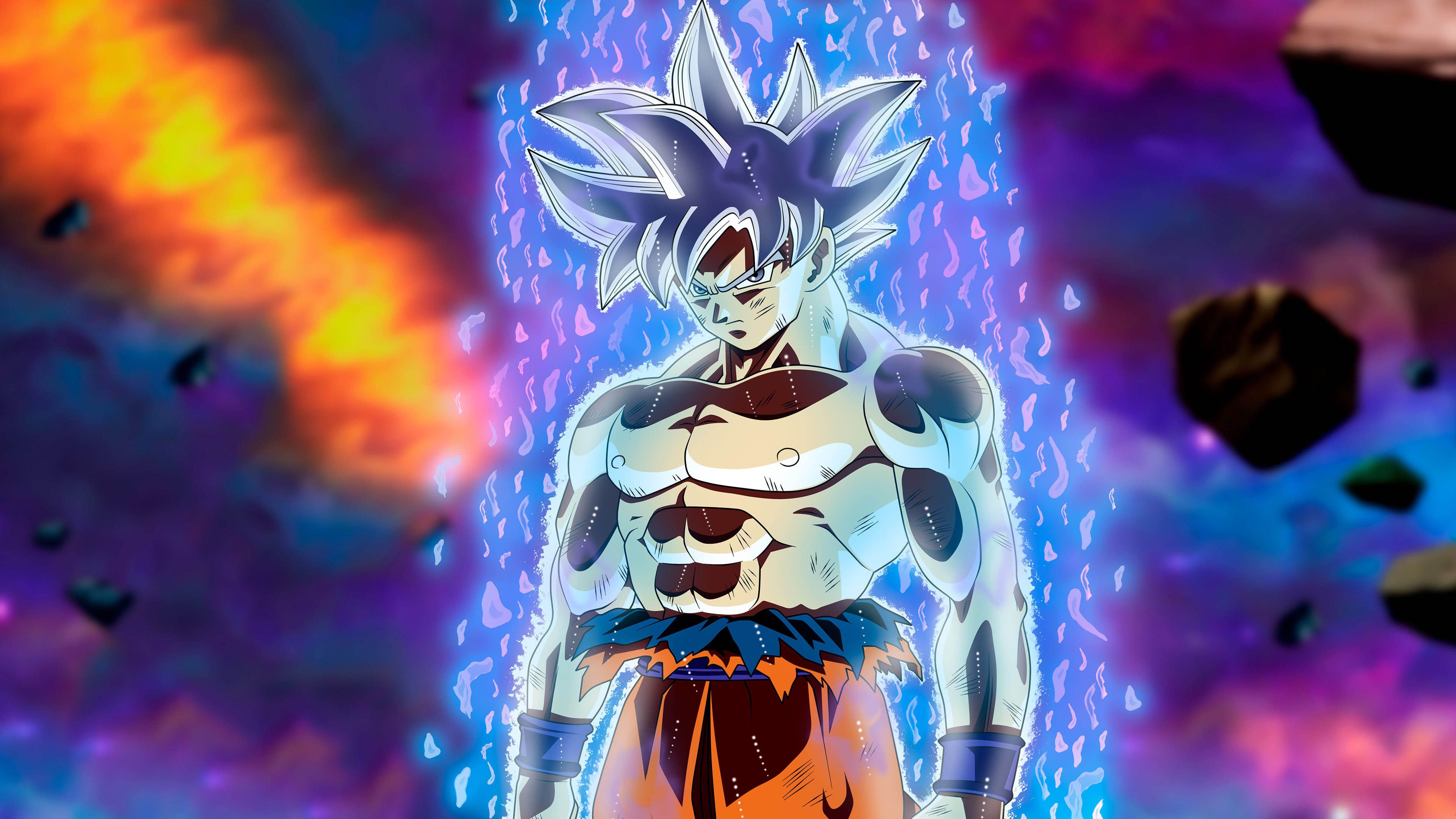 Dragon Ball Z Goku Ultra Instinct Fire Wallpapers