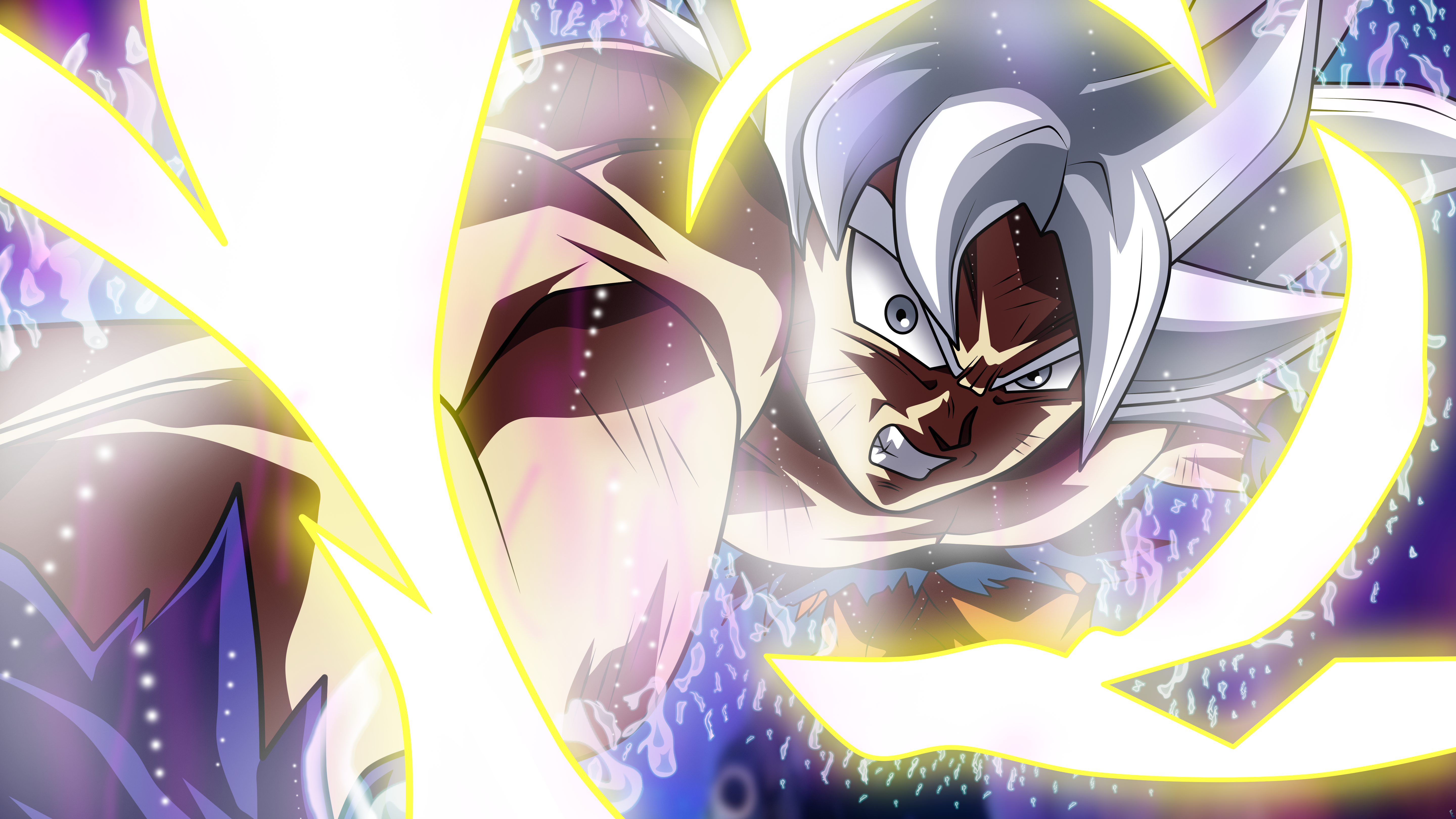 Dragon Ball Z Goku Ultra Instinct Fire Wallpapers