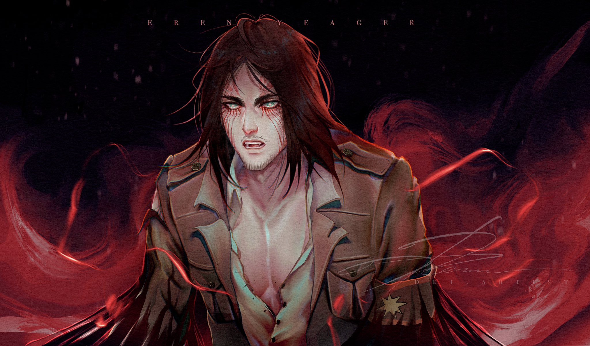 Eren Yeager Attack On Titan Artwork Wallpapers