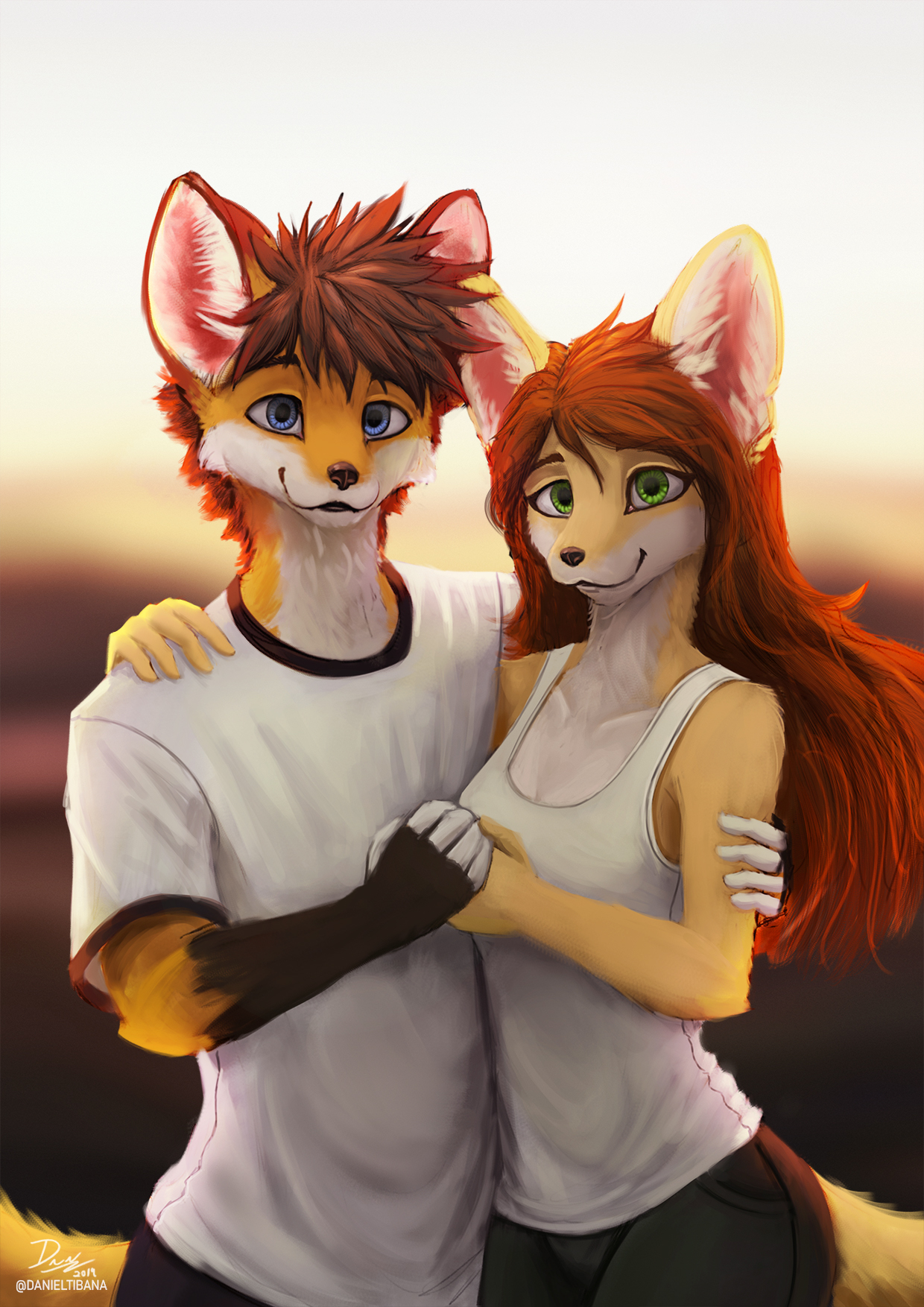 Furry Couple Anime Art Wallpapers