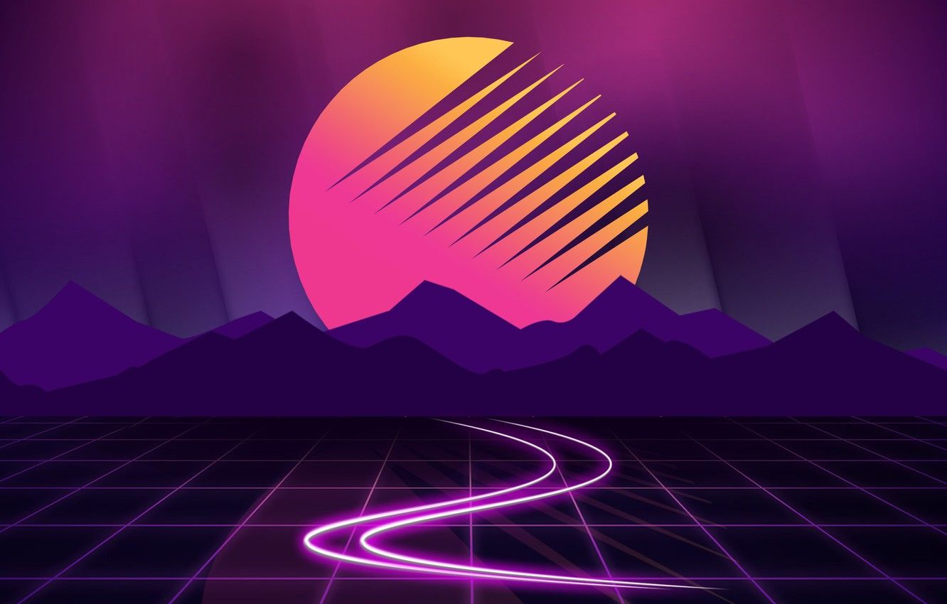 Girl And Synth Retro Wave Wallpapers