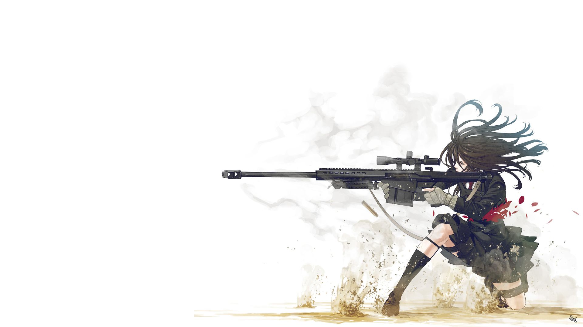 Girl With Gun Anime Wallpapers