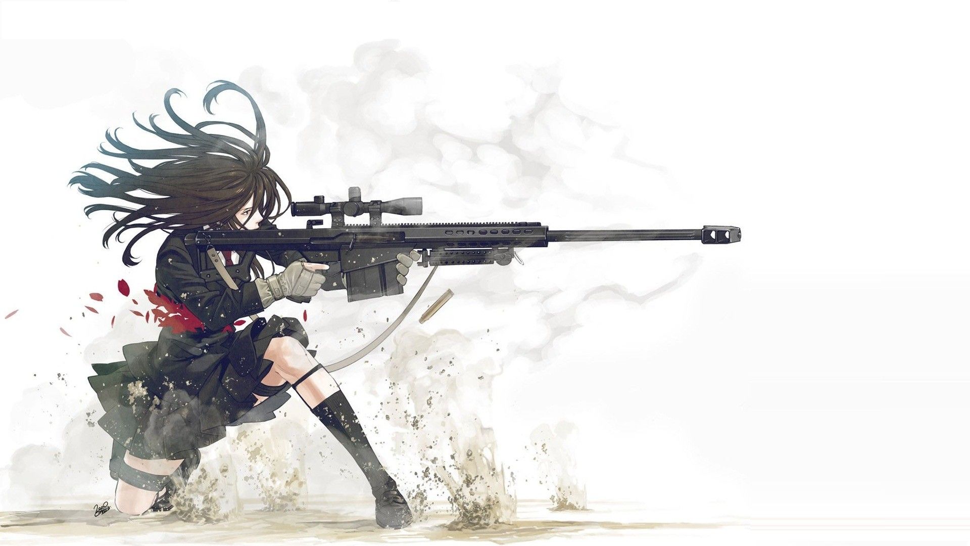 Girl With Gun Anime Wallpapers