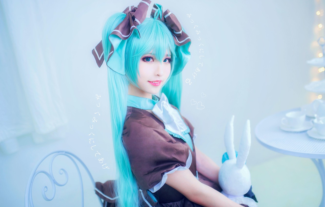 Green Hair Hatsune Miku Vocaloid Wallpapers