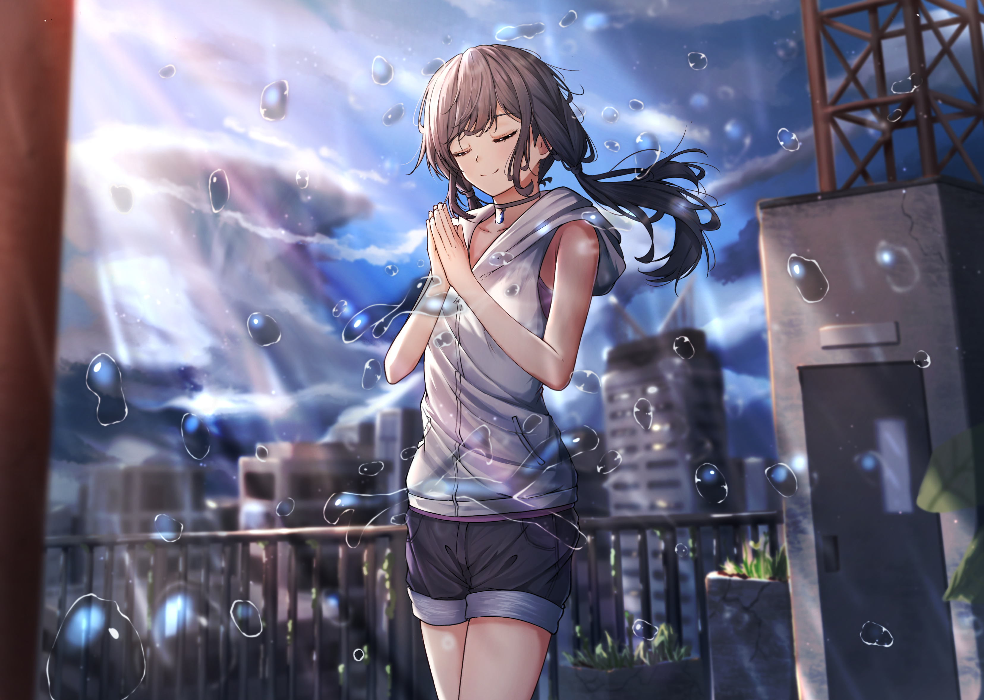 Hina Amano In Rain Wallpapers