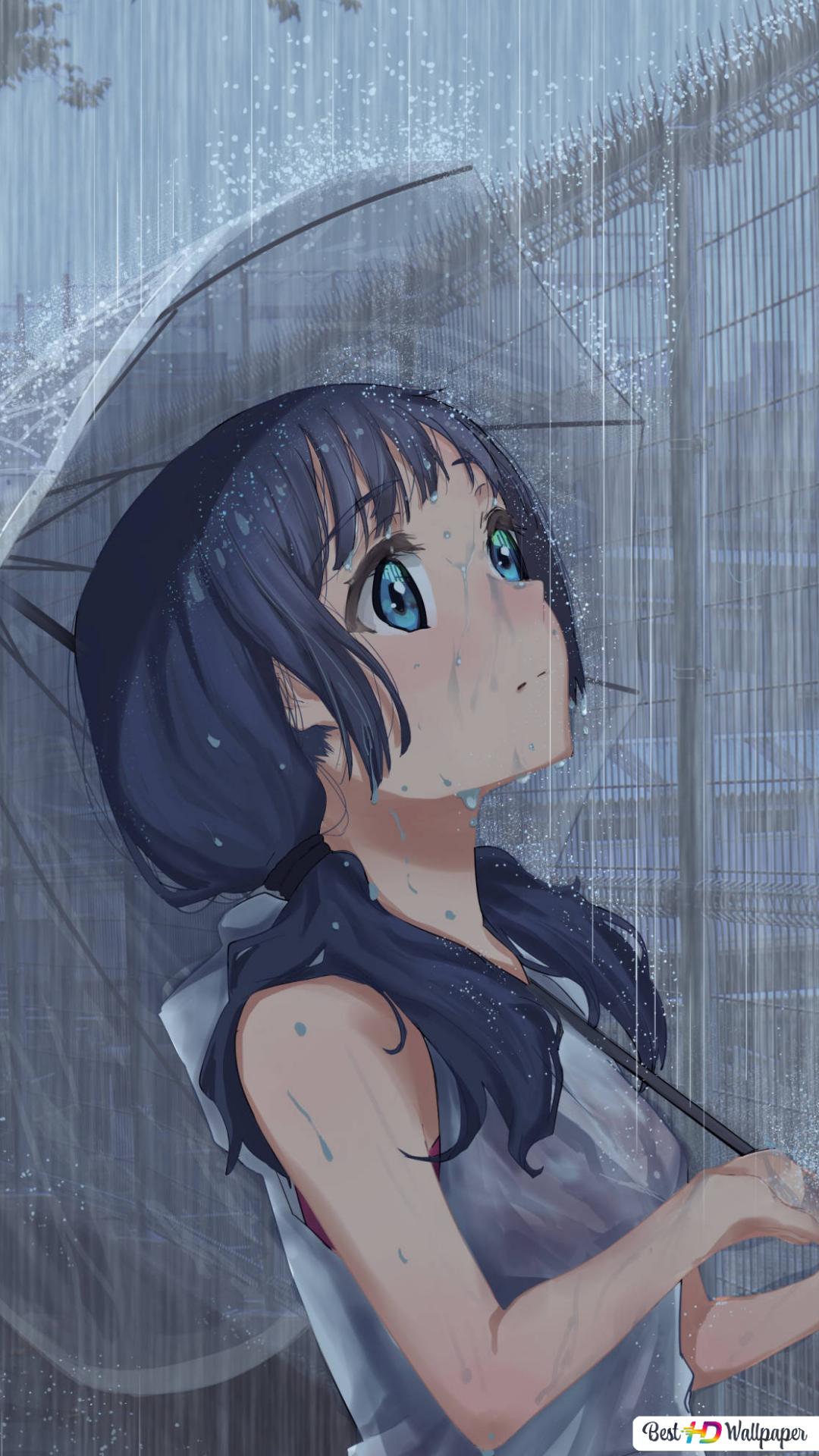 Hina Amano In Rain Wallpapers