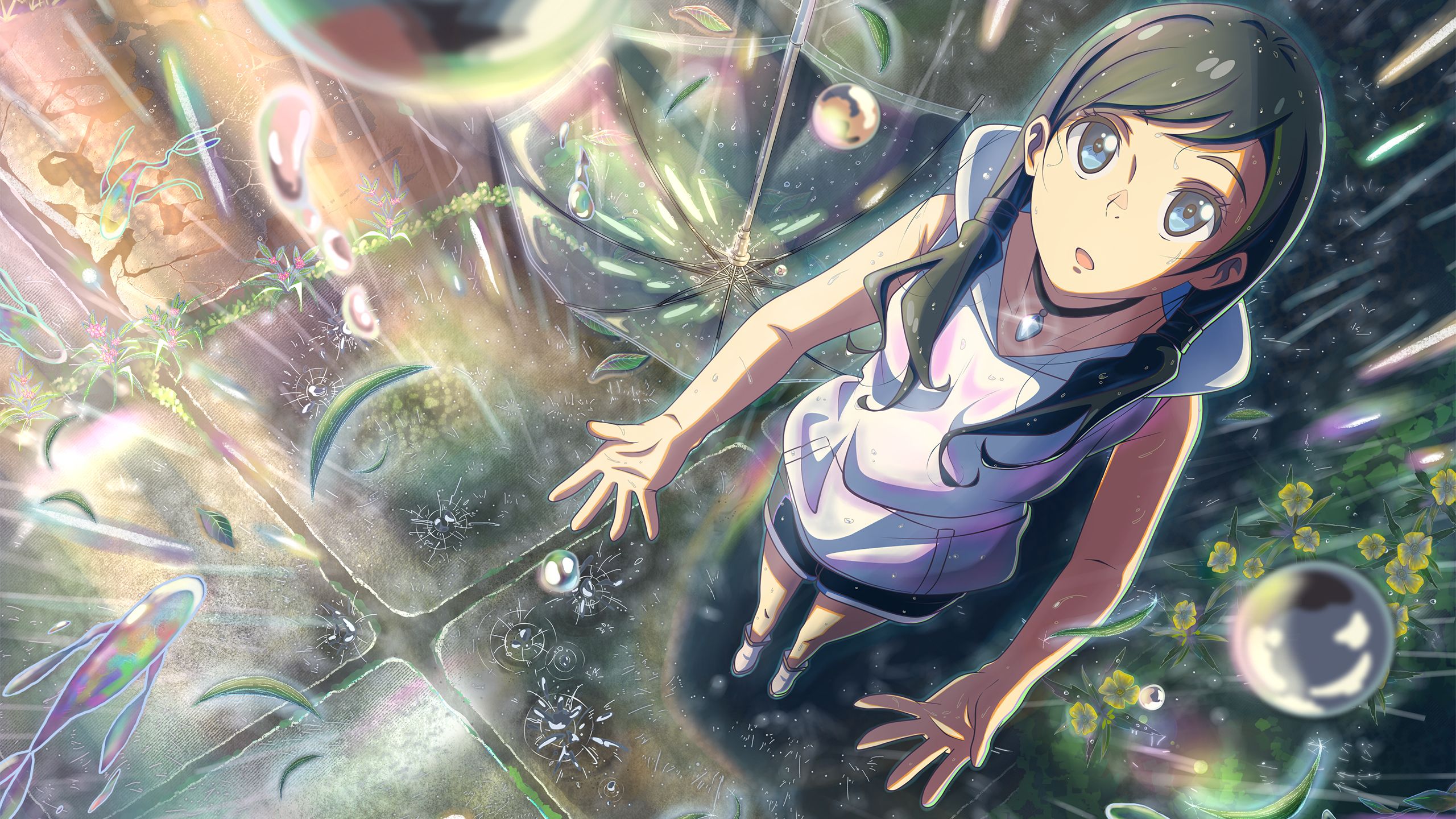 Hina Amano In Rain Wallpapers