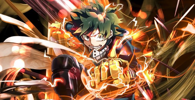 Izuku Midoriya Anime Art Wallpapers