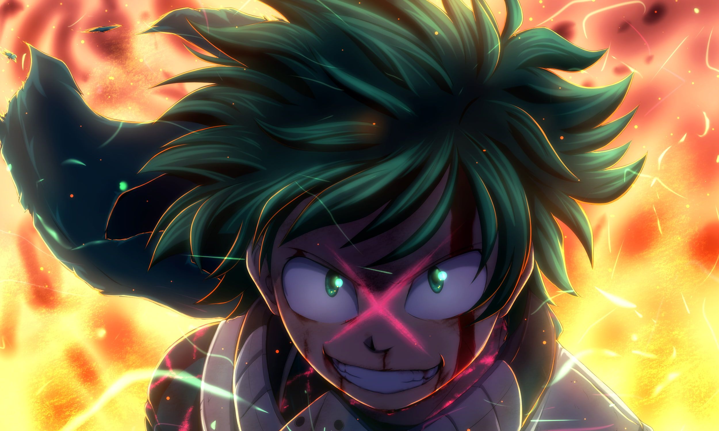 Izuku Midoriya Anime Art Wallpapers