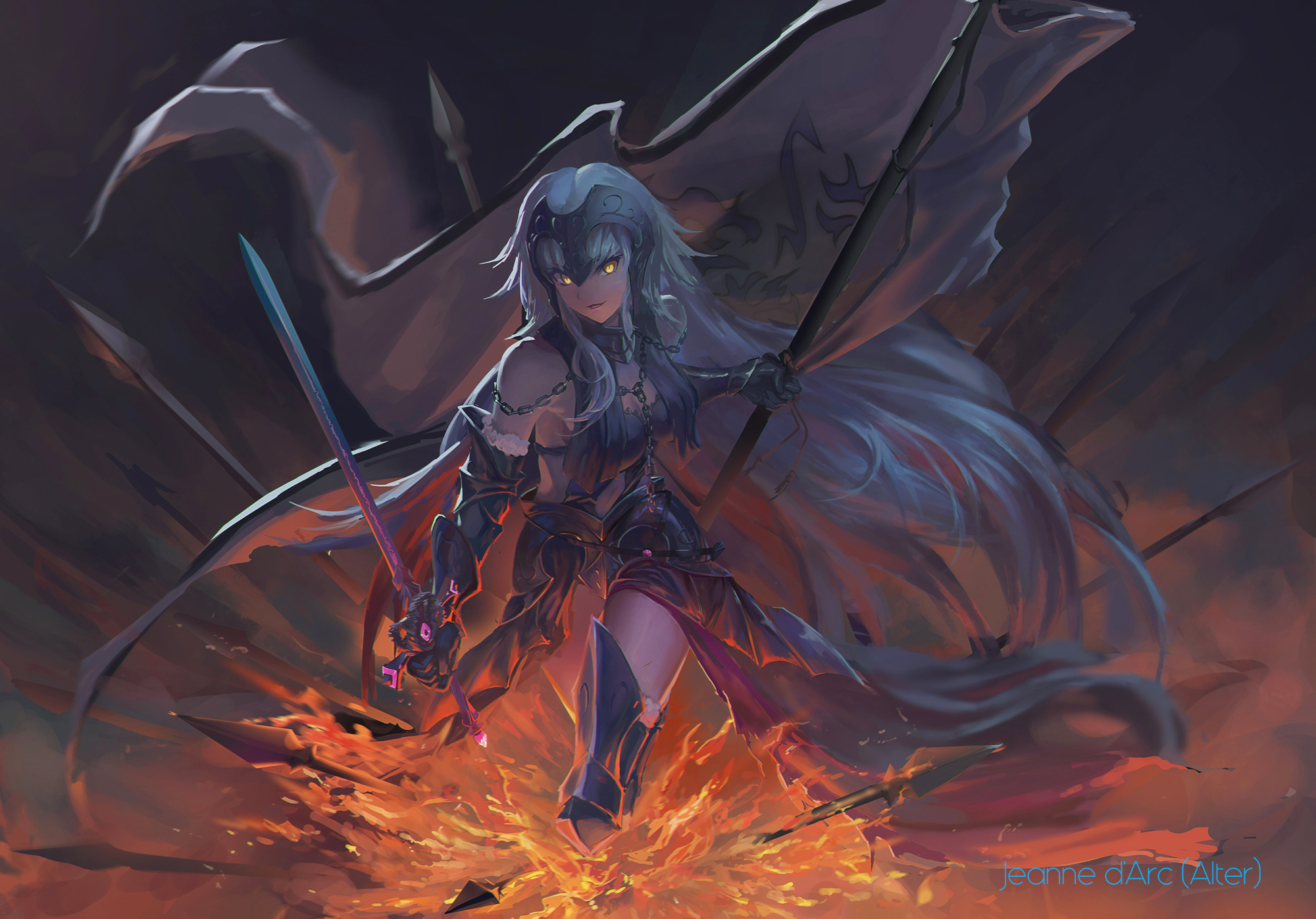 Jeanne D'Arc Alter Fire Wallpapers