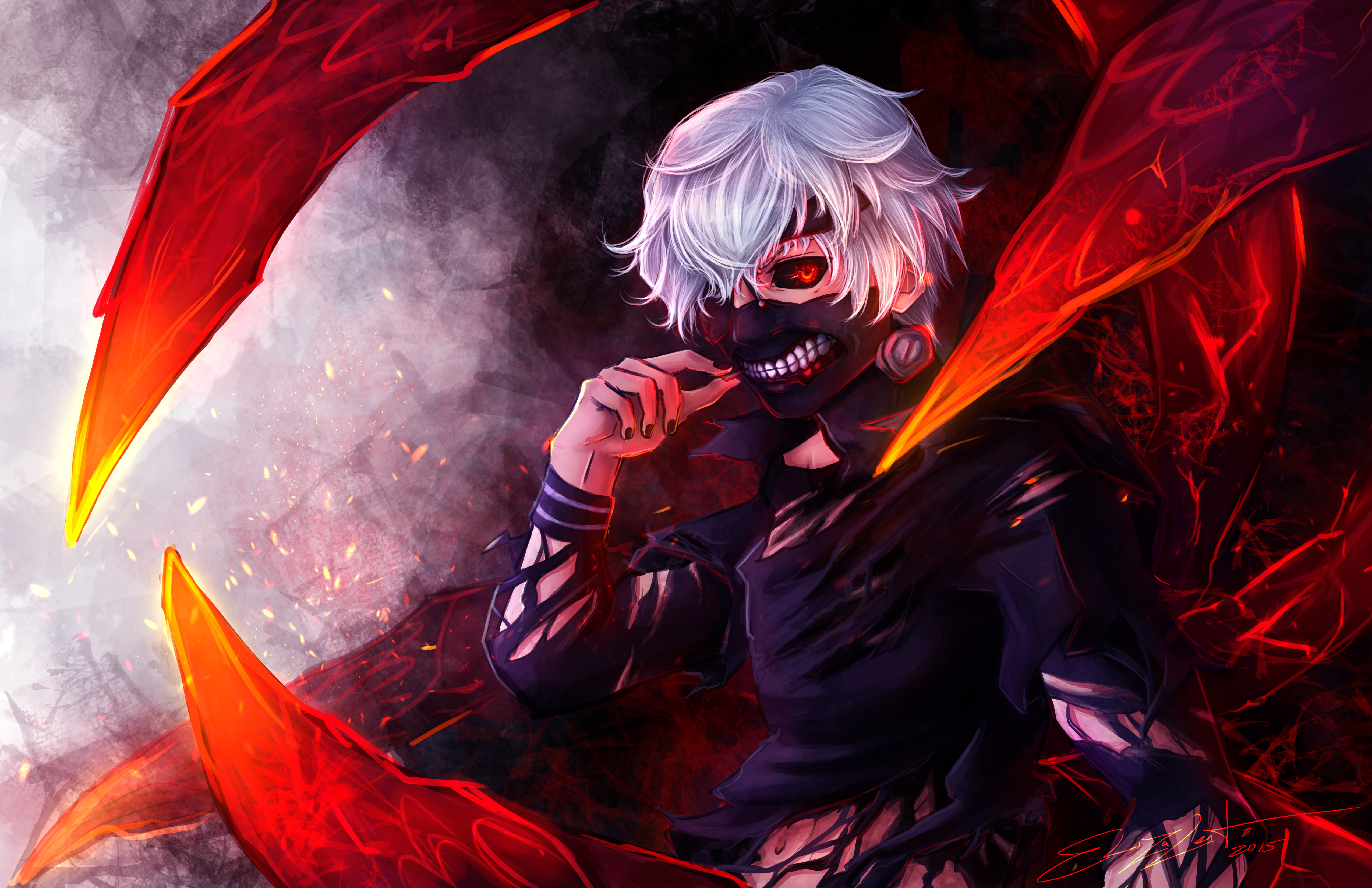 Ken Kaneki Tokyo Ghoul Art Wallpapers