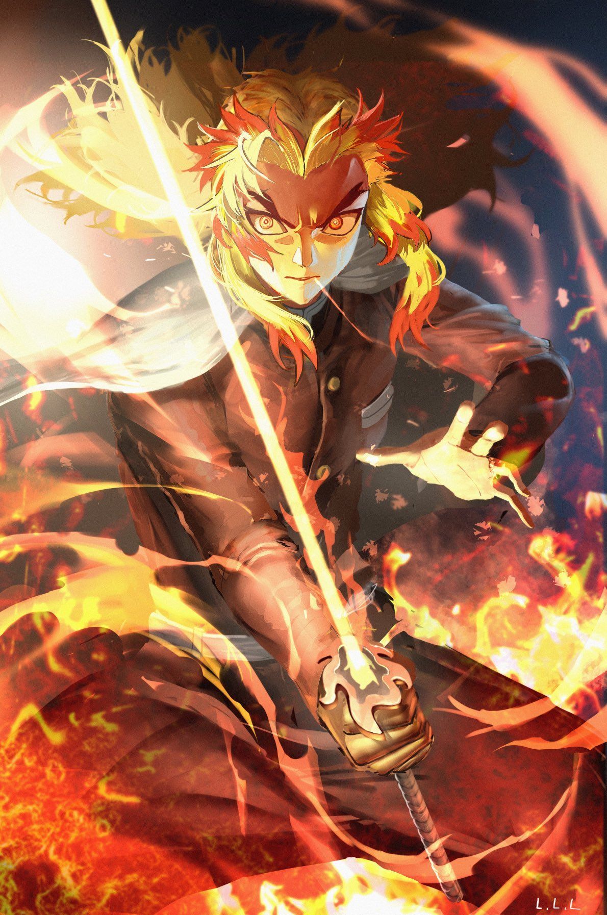 Kyojuro Rengoku 2019 Art Wallpapers