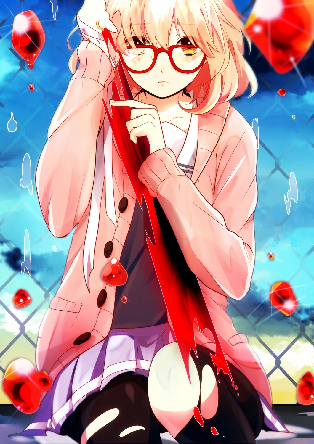 Kyoukai No Kanata Anime Girl Kuriyama Mirai Wallpapers